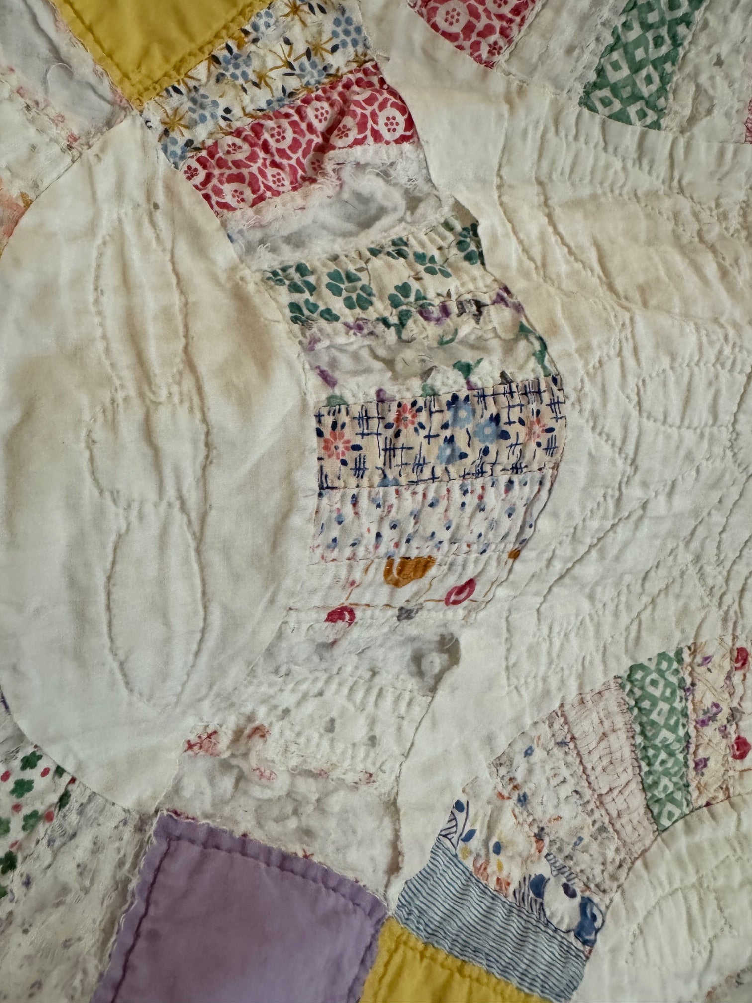CUTTER - Sweet Pea Double Wedding Ring Quilt - CUTTER