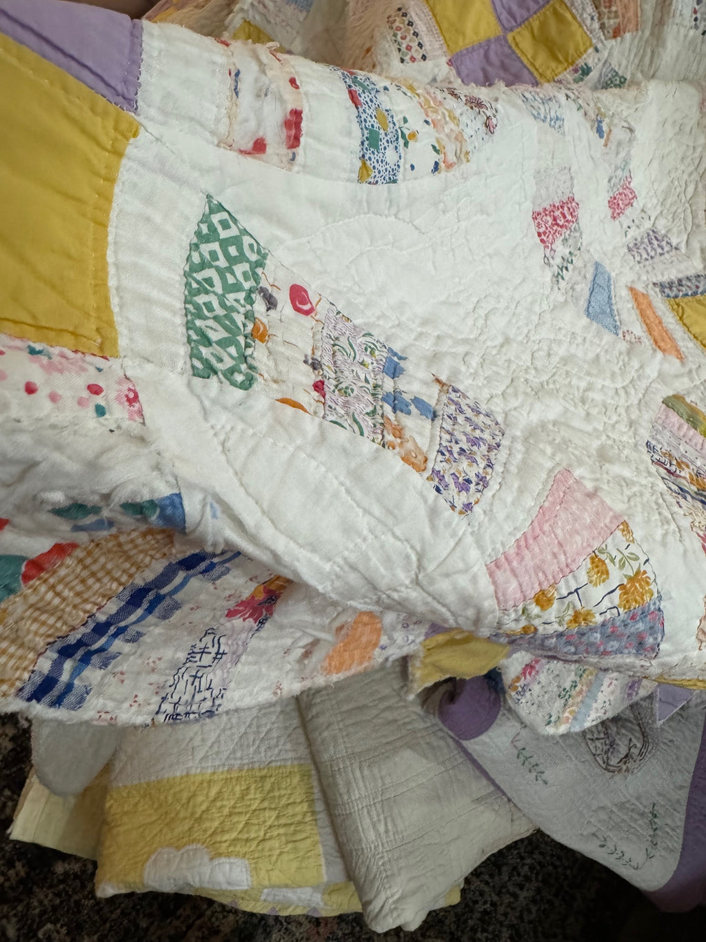 CUTTER - Sweet Pea Double Wedding Ring Quilt - CUTTER