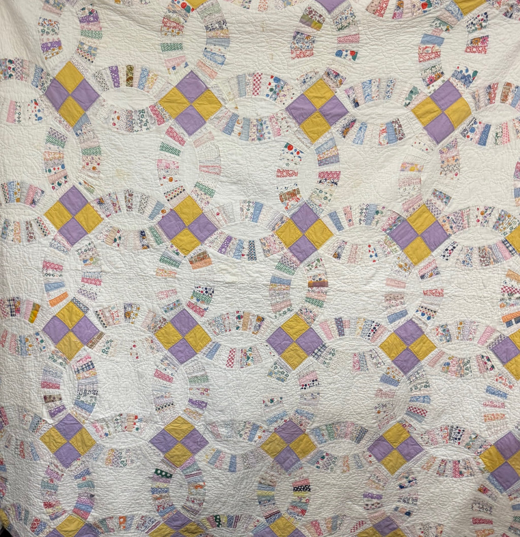 CUTTER - Sweet Pea Double Wedding Ring Quilt - CUTTER