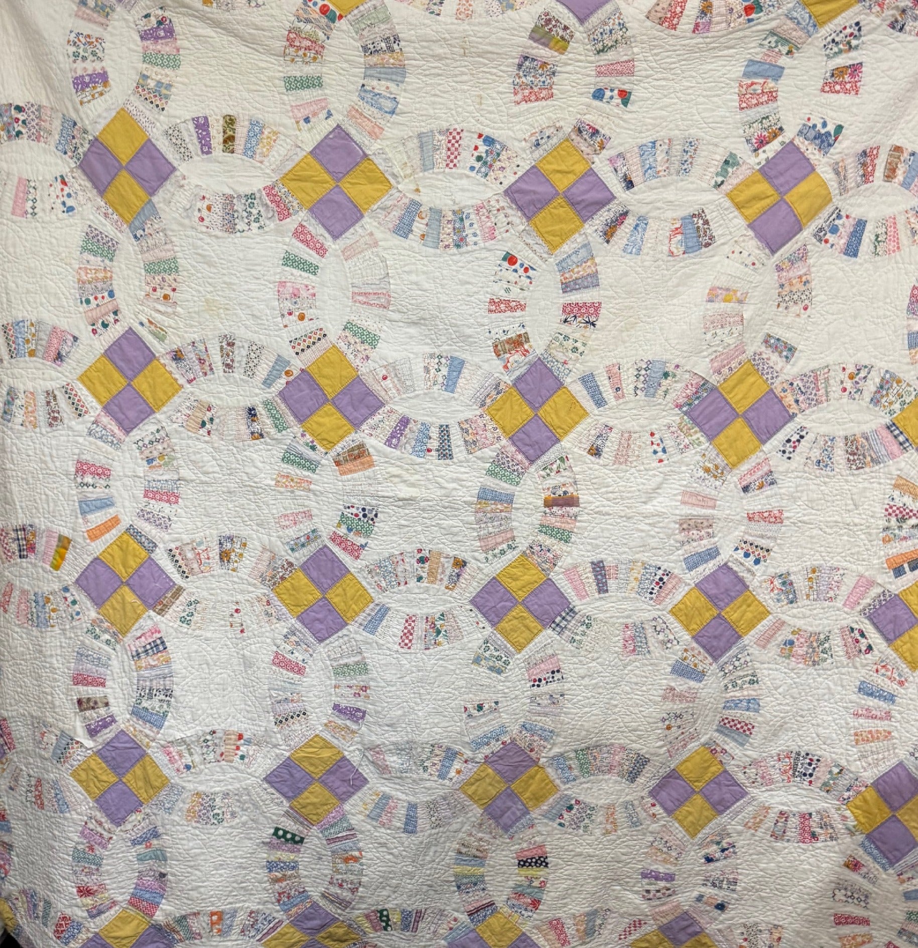 CUTTER - Sweet Pea Double Wedding Ring Quilt - CUTTER