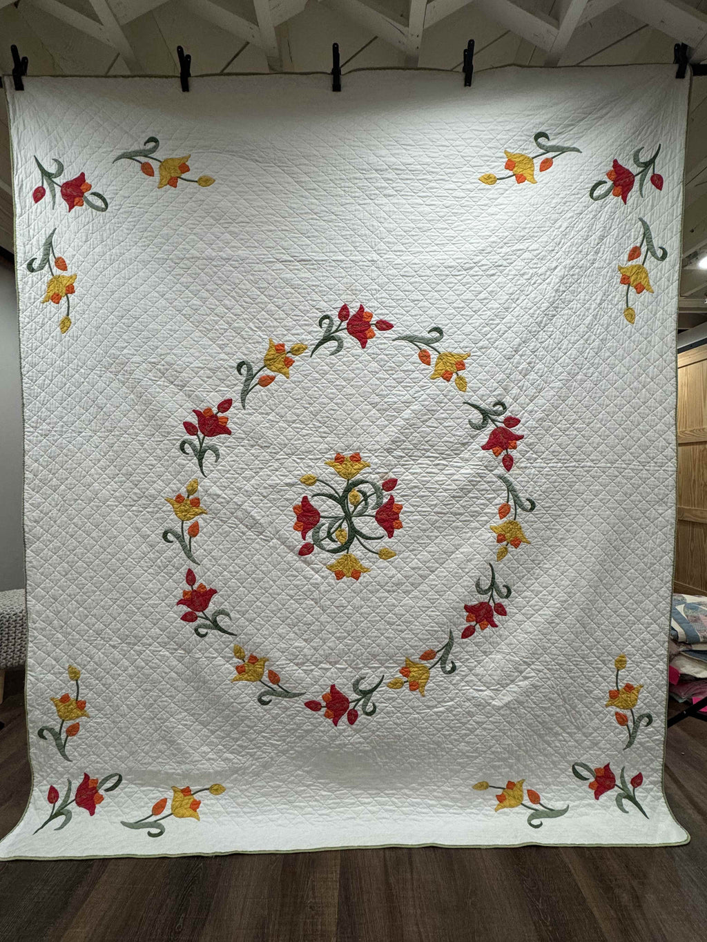Vintage Quilt Lee Wards Tulip Circle Kit