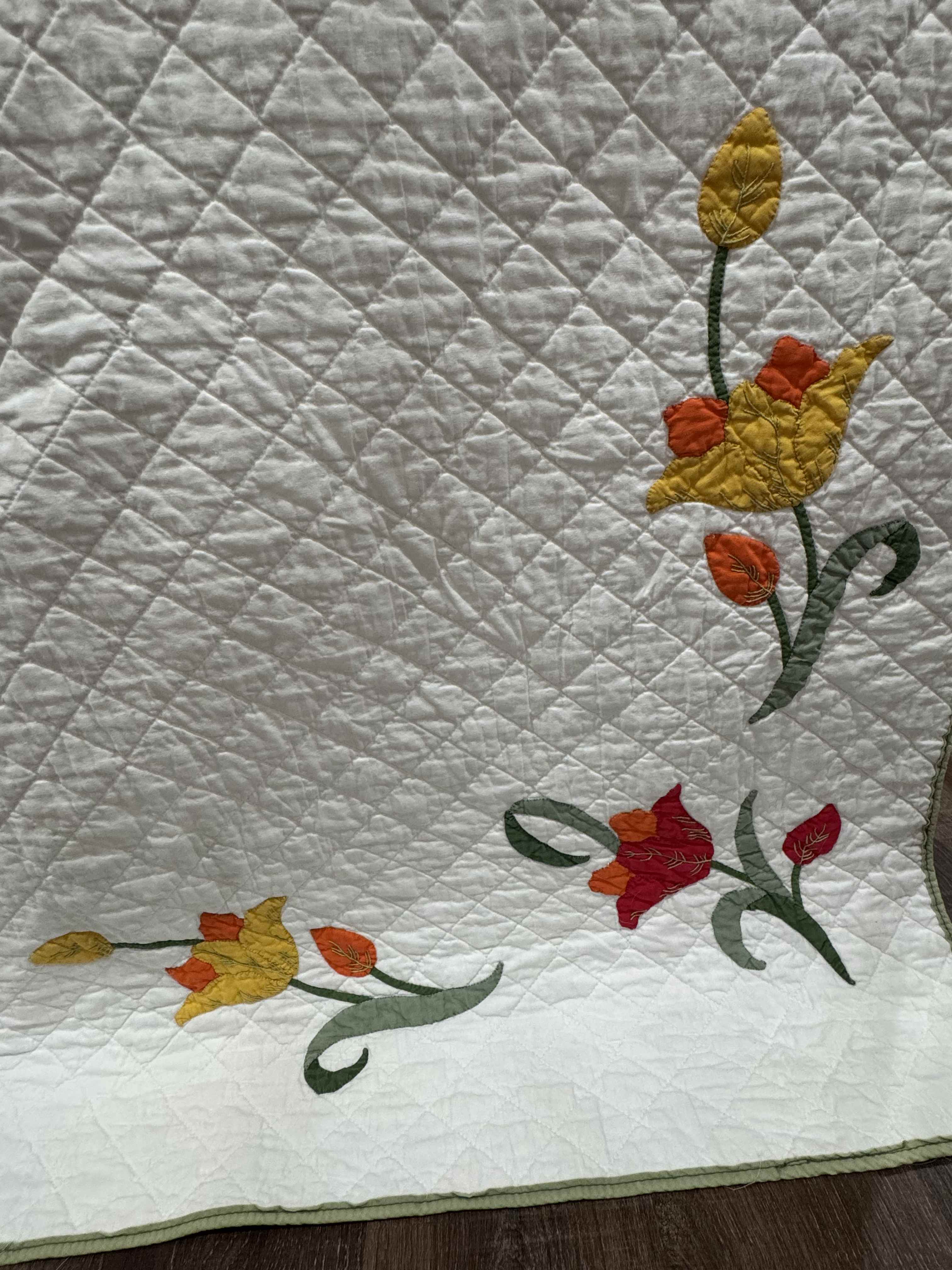 Vintage Quilt Lee Wards Tulip Circle Kit