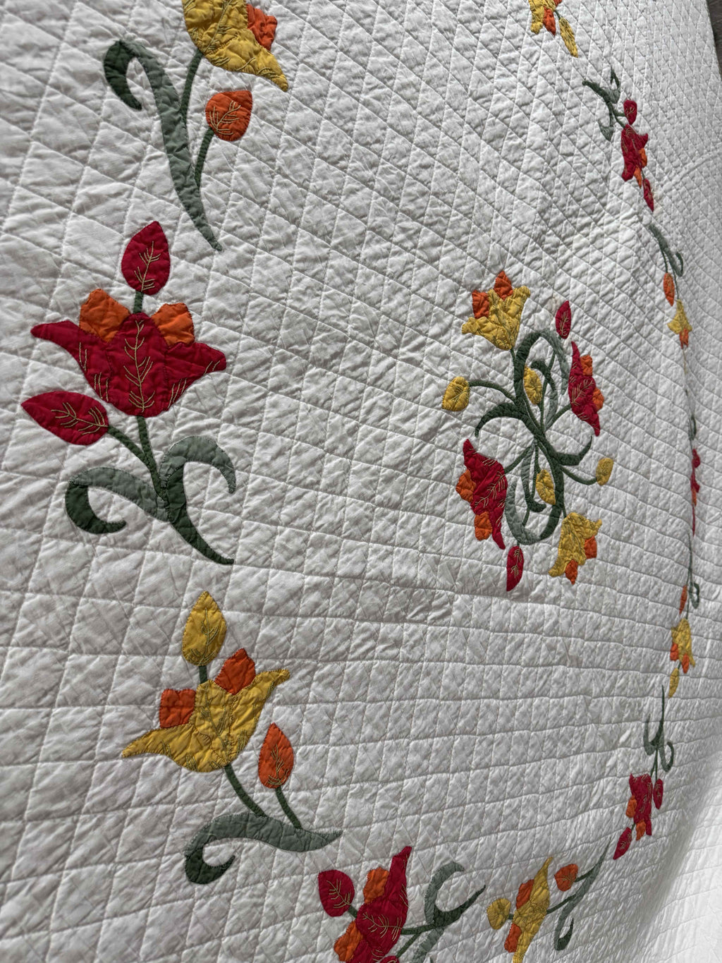 Vintage Quilt Lee Wards Tulip Circle Kit
