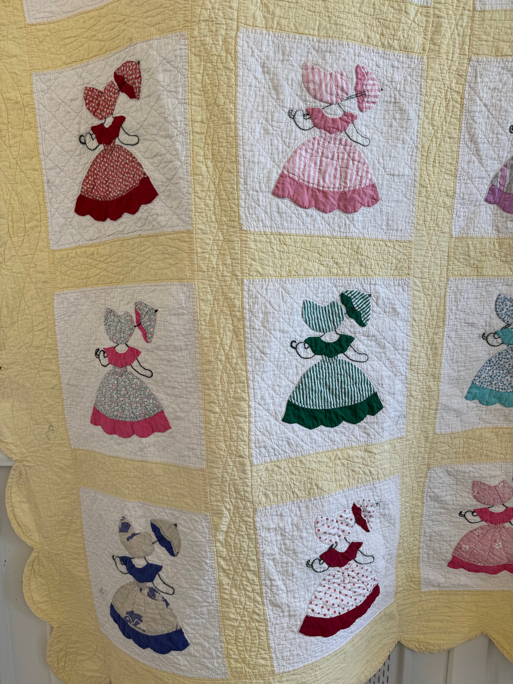 Vintage Yellow Sunbonnet Sue Quilt **SOLD**