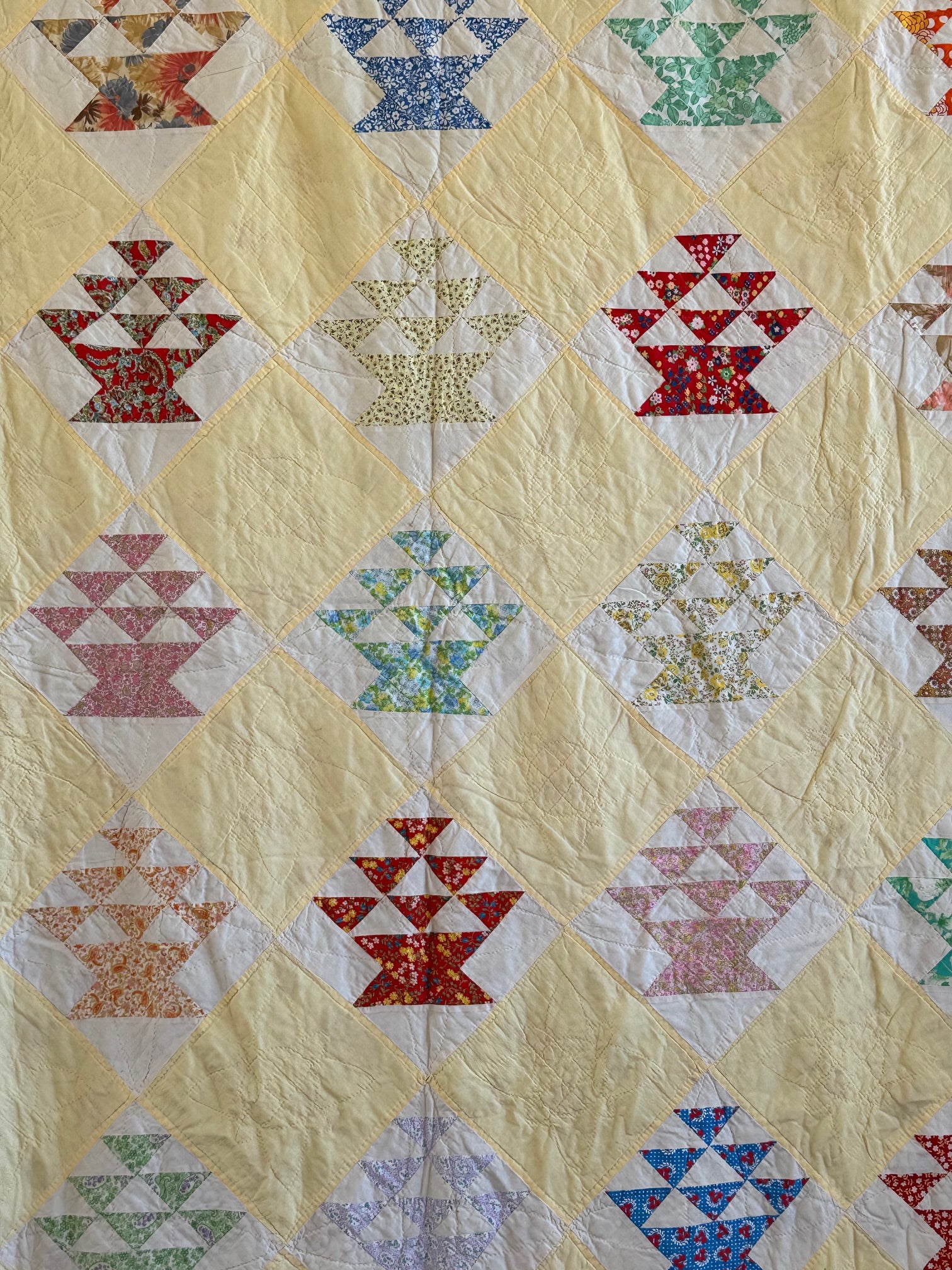 Vintage Flower Basket Quilt
