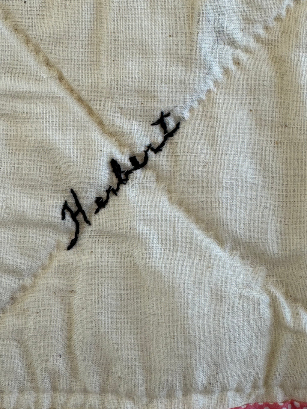 Vintage Pinwheel Quilt - Signed