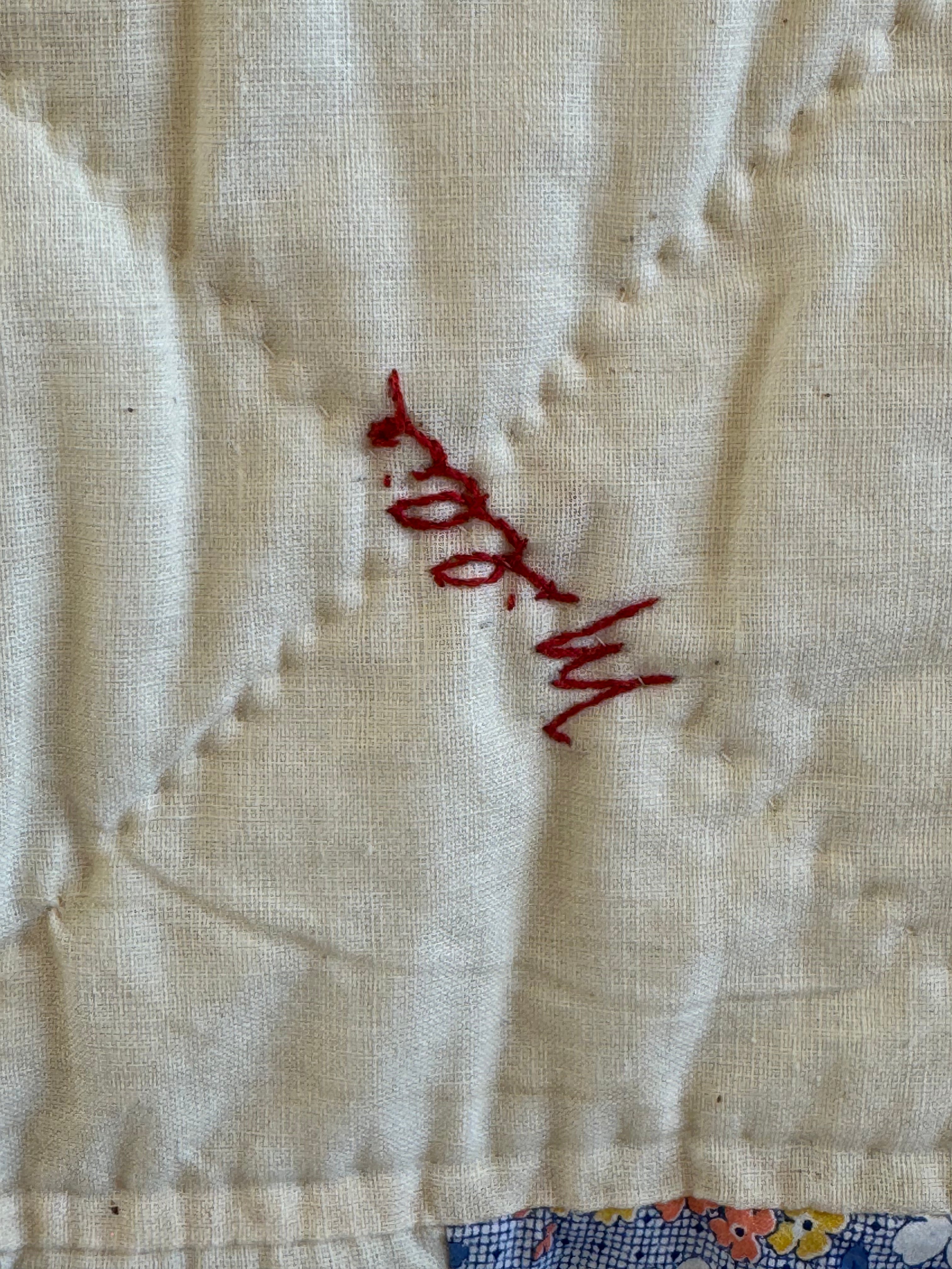 Vintage Pinwheel Quilt - Signed