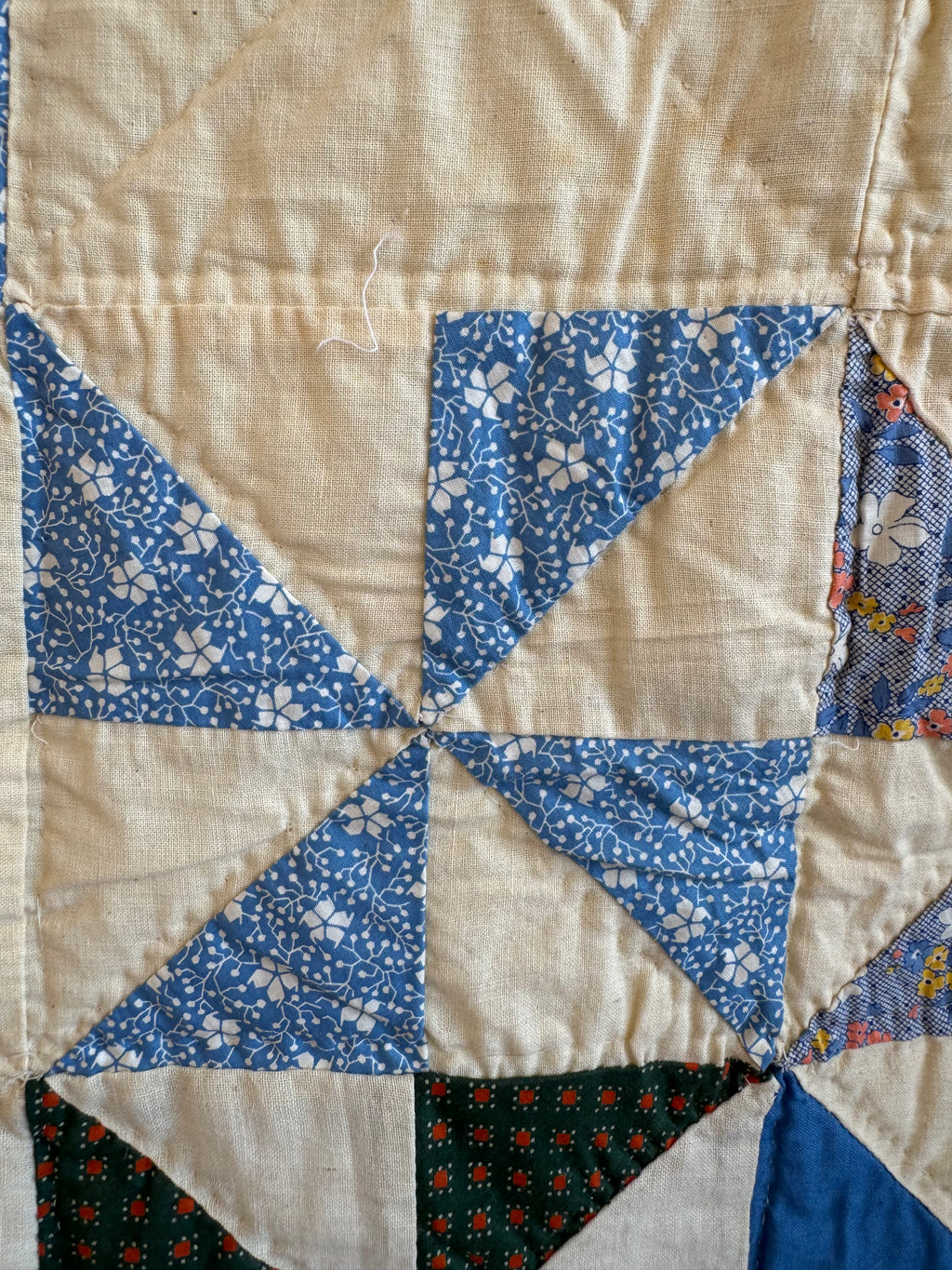 Vintage Pinwheel Quilt - Signed