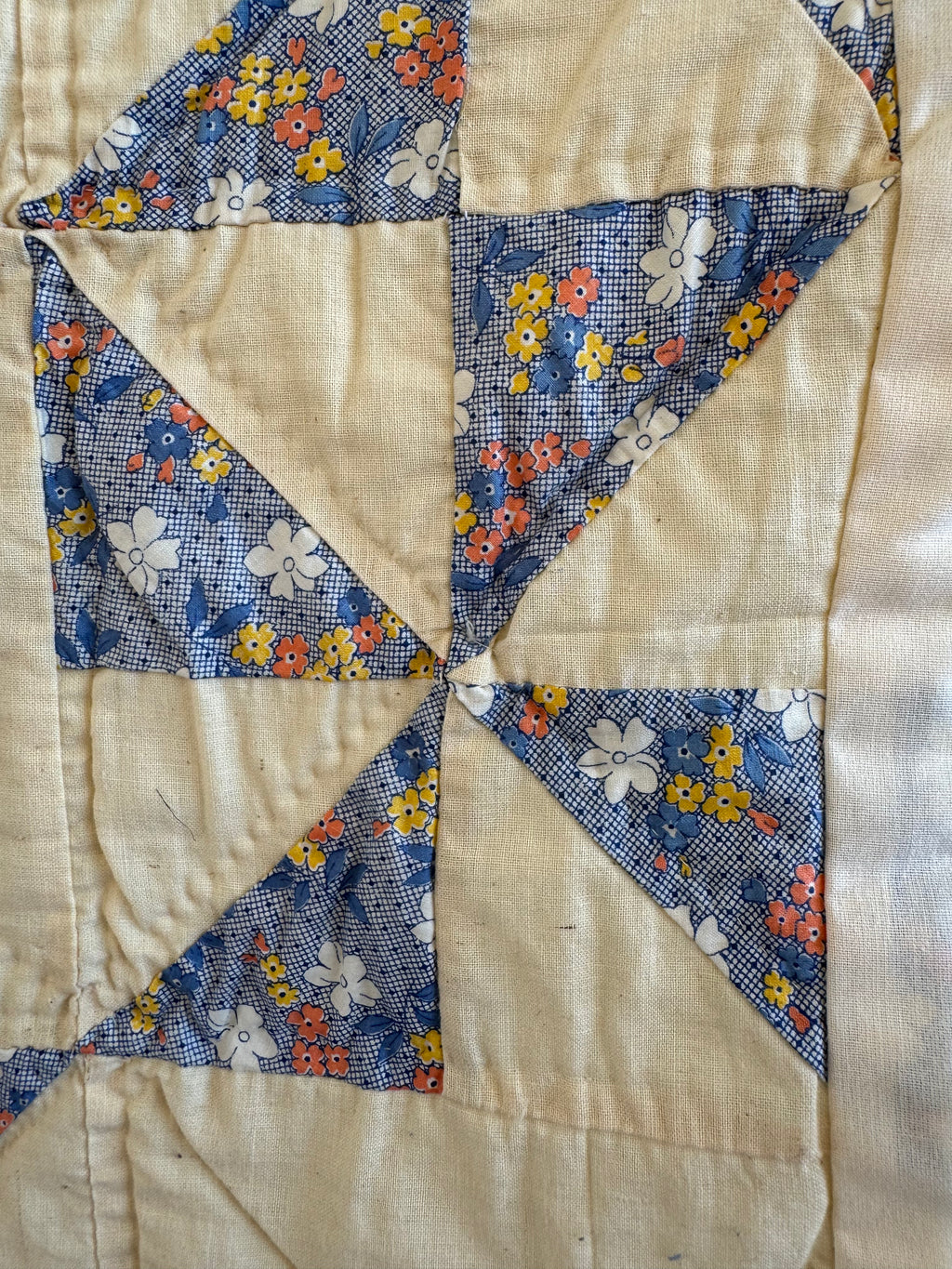 Vintage Pinwheel Quilt - Signed