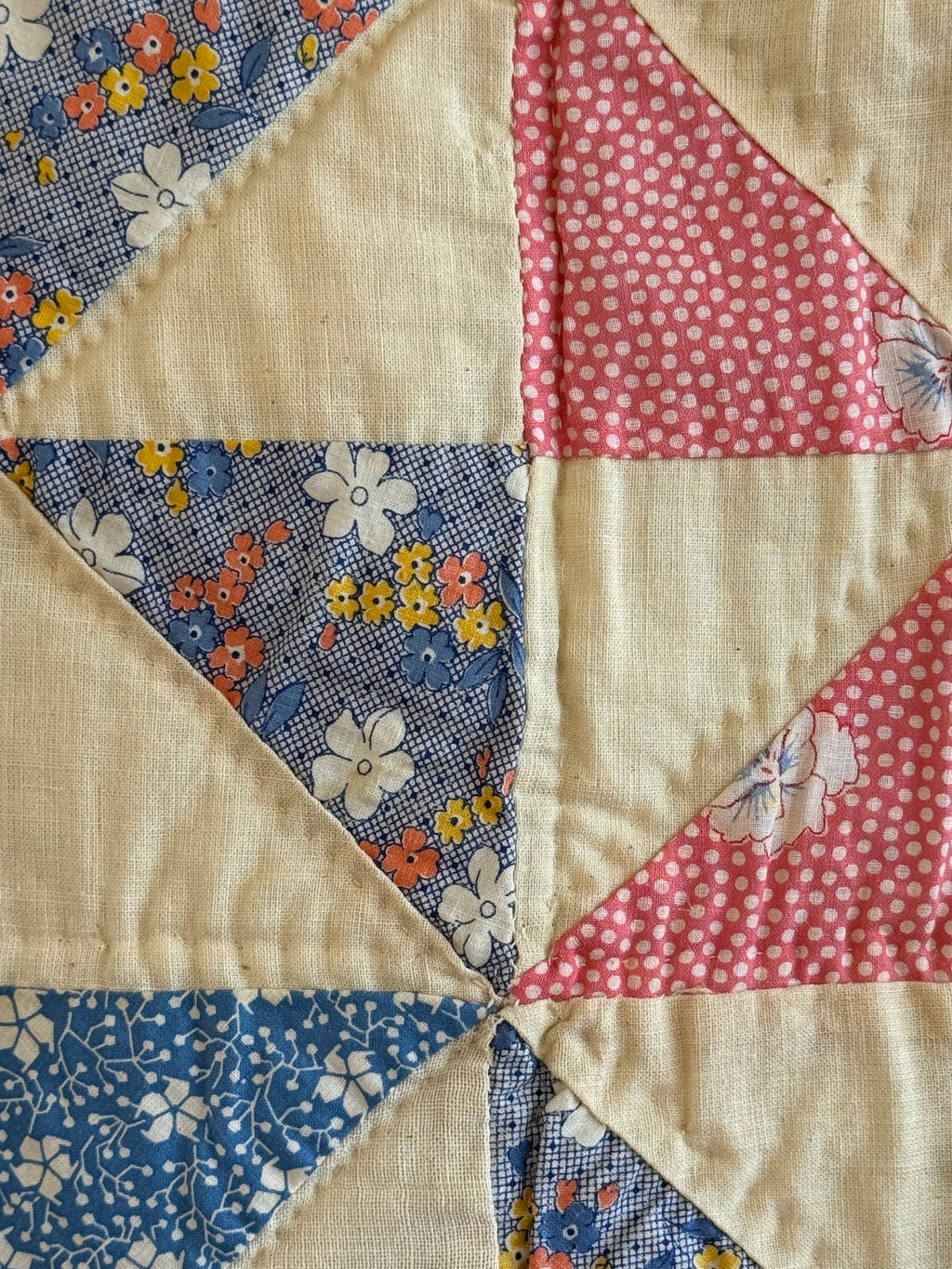 Vintage Pinwheel Quilt - Signed