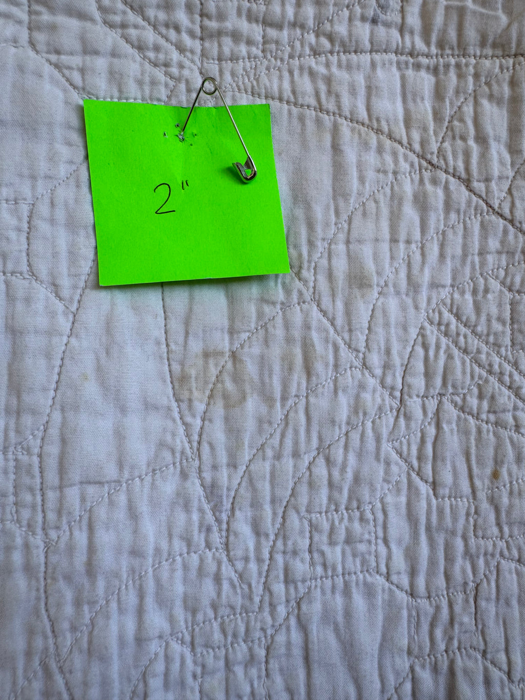 Vintage Embroidered Teddy Bear Baby Quilt