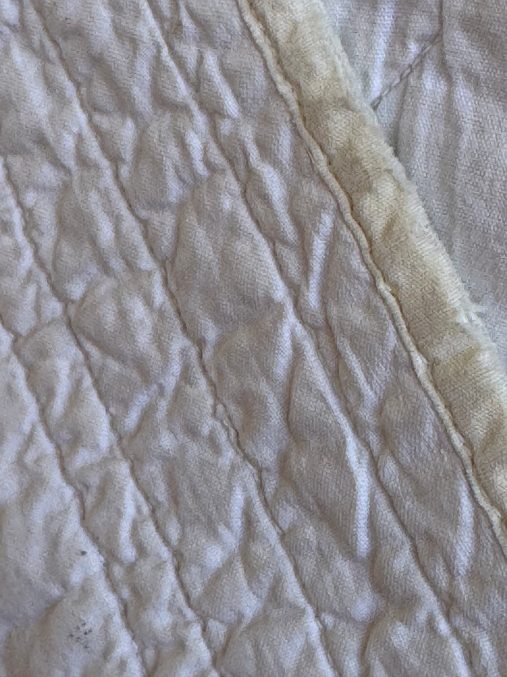 Vintage Embroidered Teddy Bear Baby Quilt