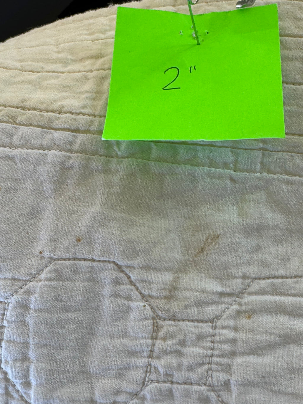 Vintage Embroidered Teddy Bear Baby Quilt