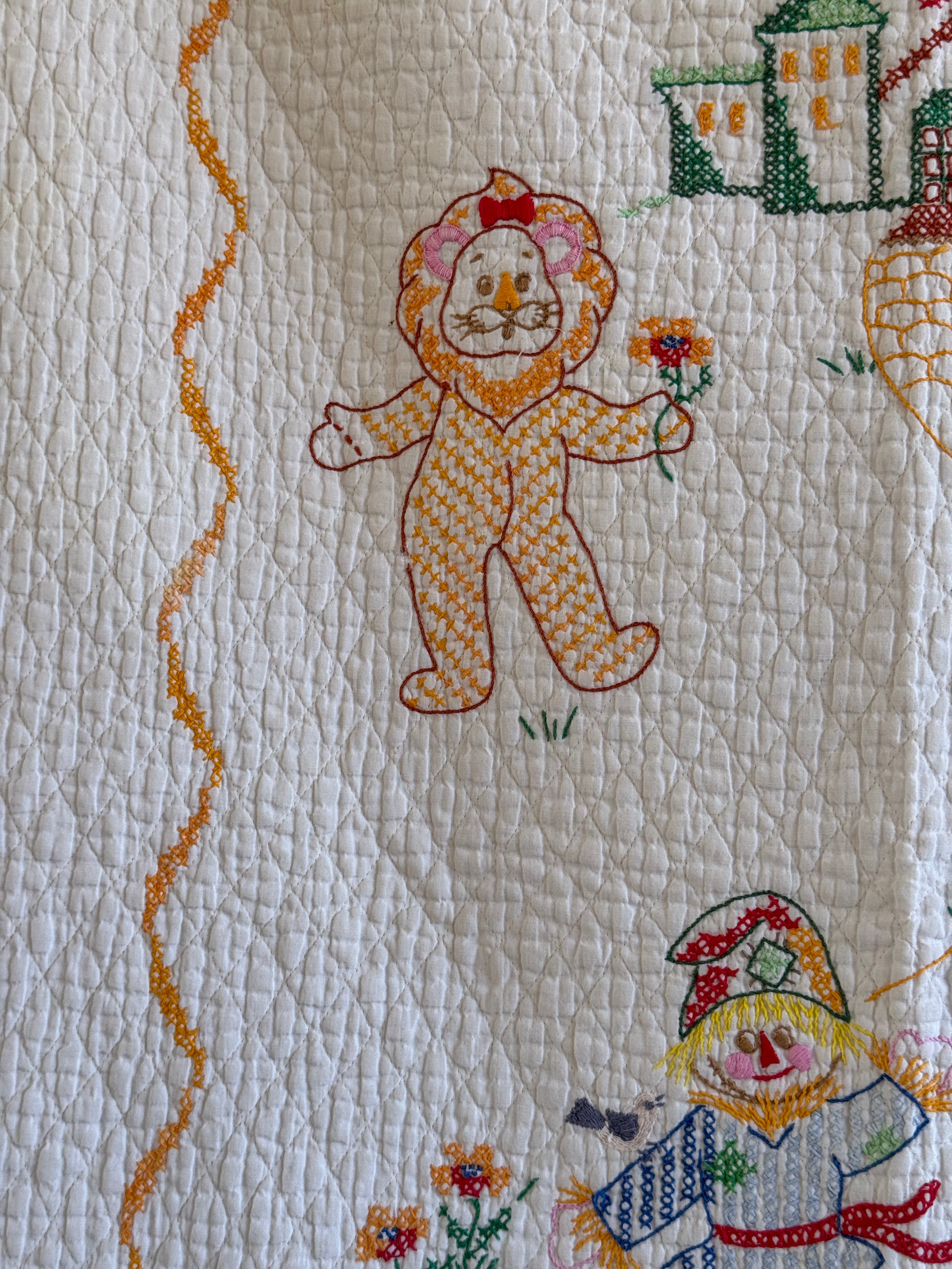 Vintage Wizard of Oz Baby Quilt **SOLD**