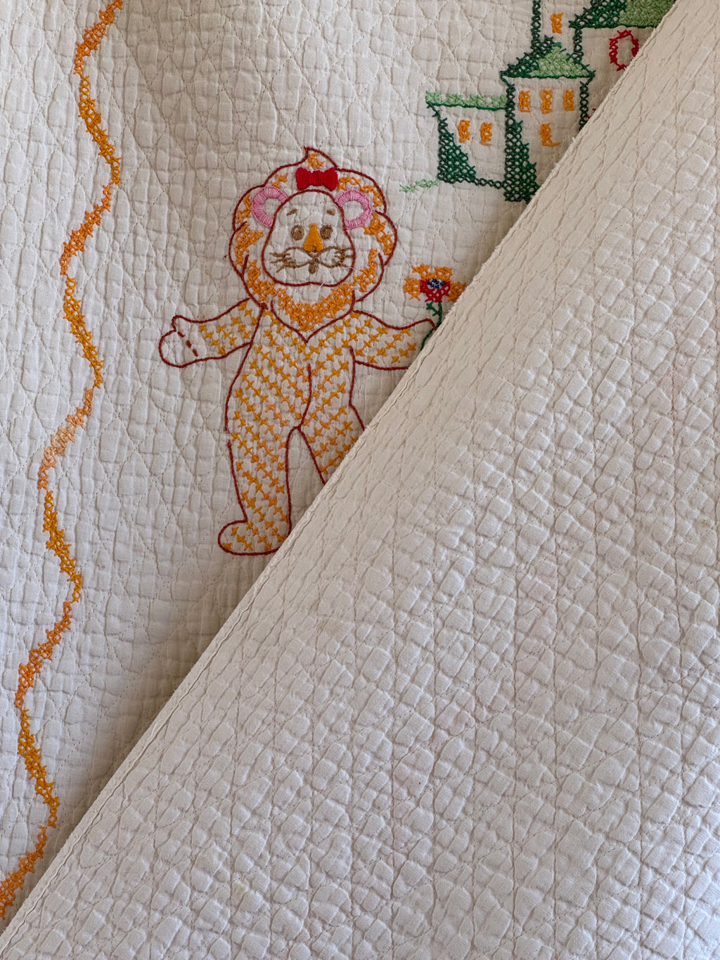 Vintage Wizard of Oz Baby Quilt **SOLD**