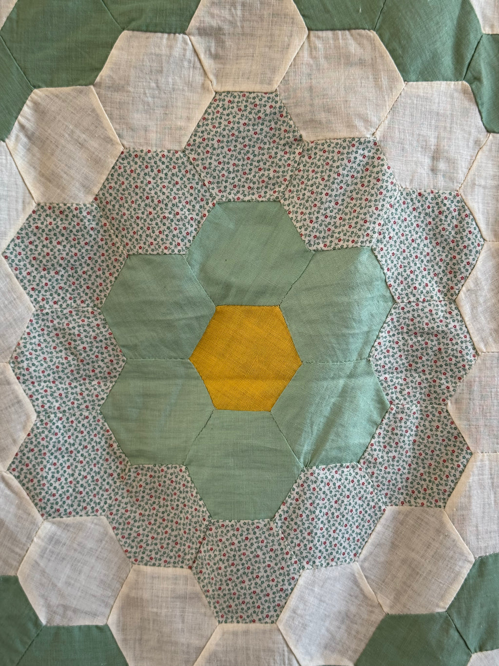 Vintage Feed sack Flower Garden Quilt Top **SOLD**
