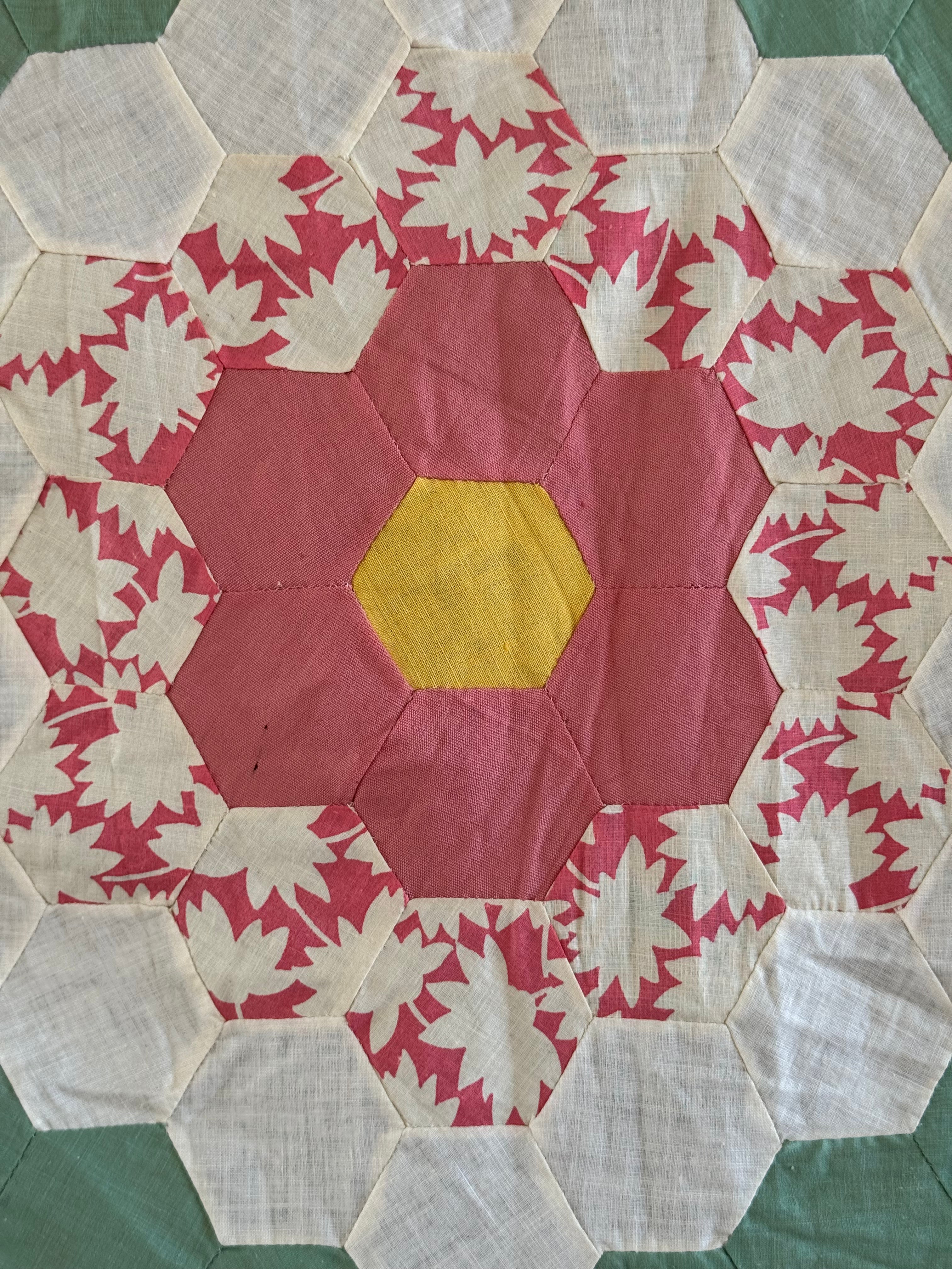Vintage Feed sack Flower Garden Quilt Top **SOLD**