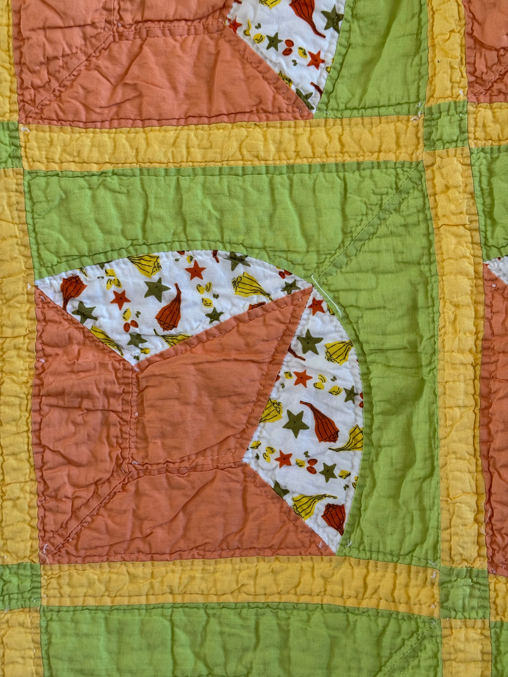 Vintage Orange Peel Quilt
