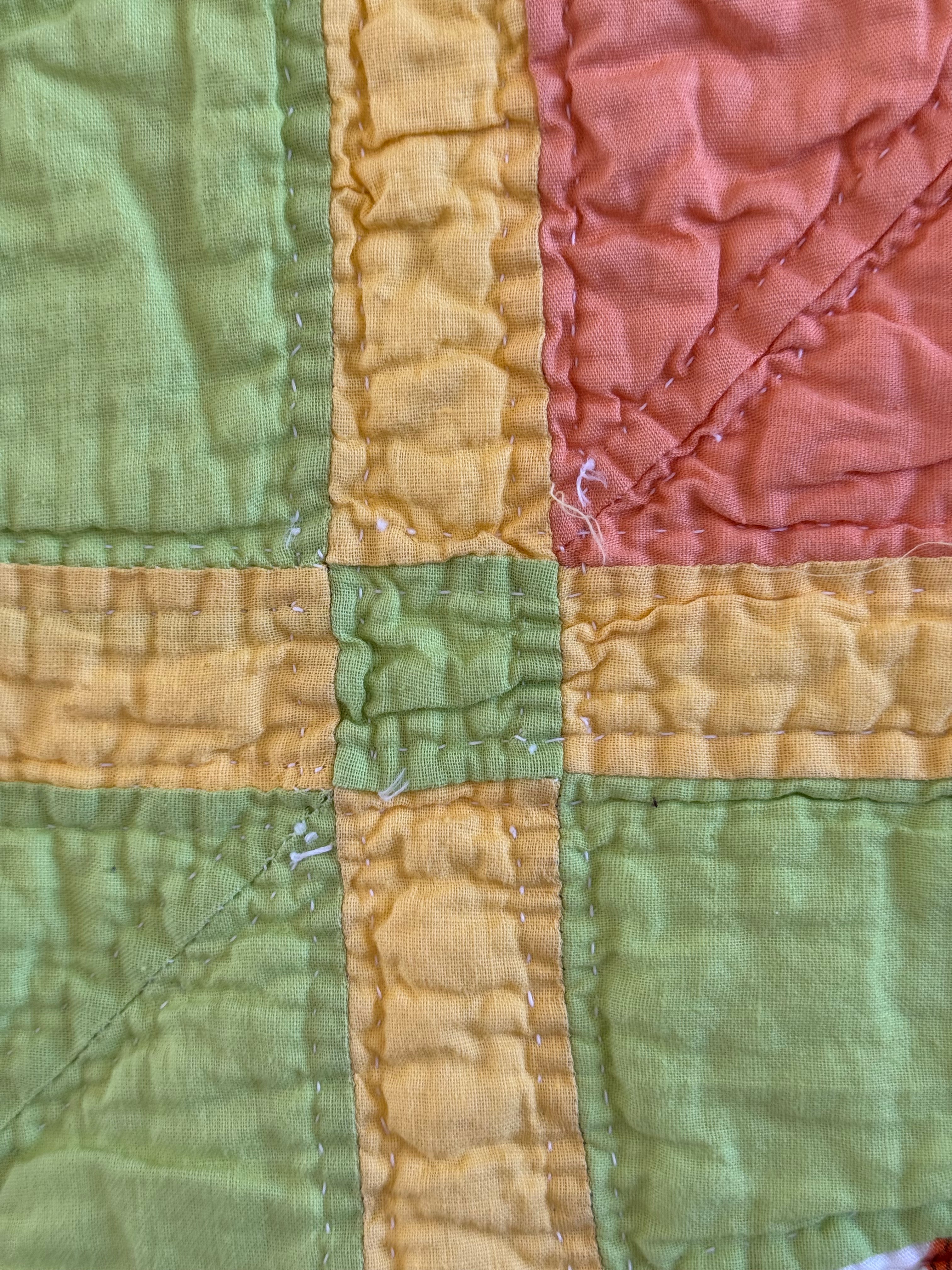 Vintage Orange Peel Quilt
