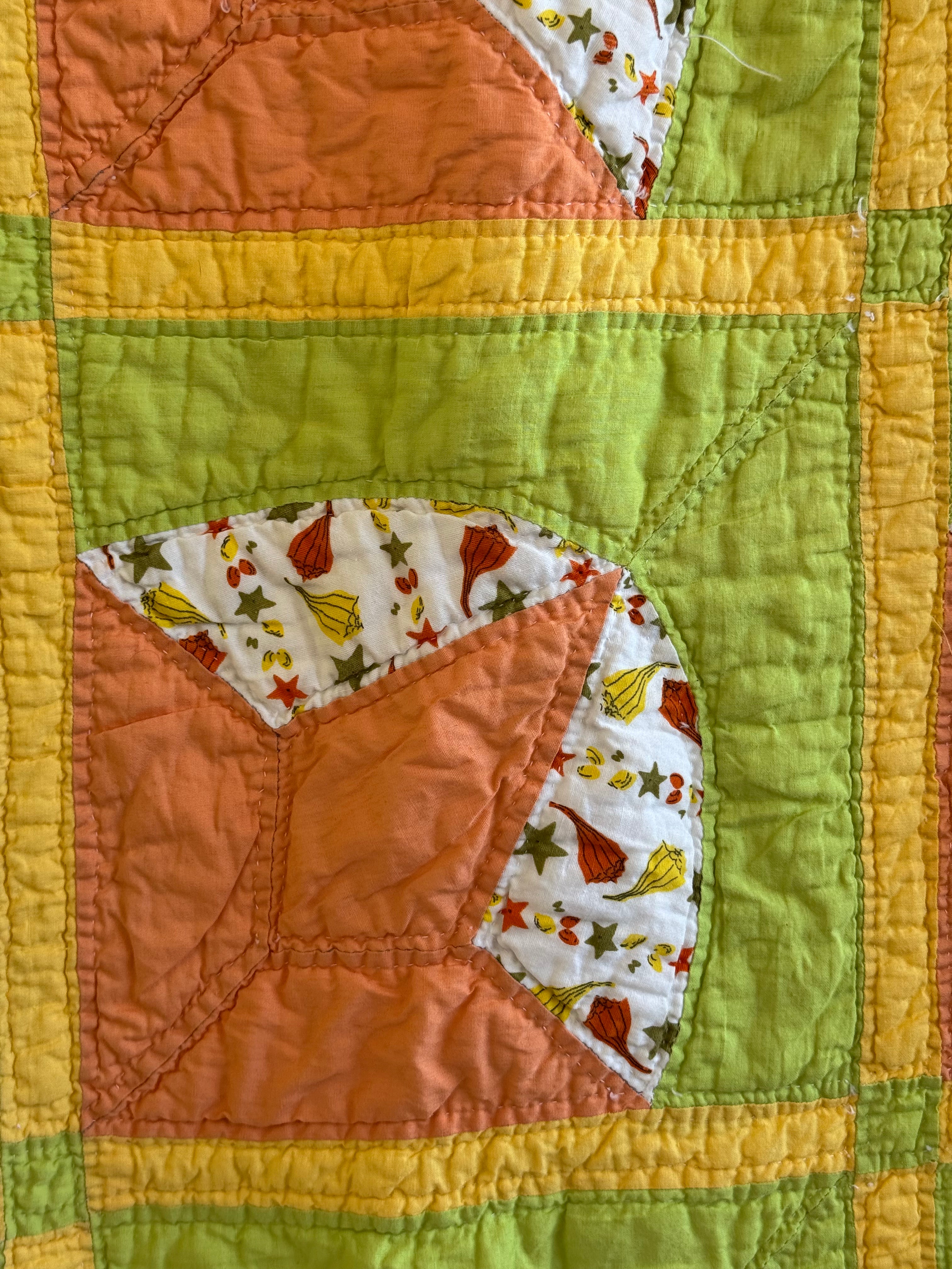 Vintage Orange Peel Quilt
