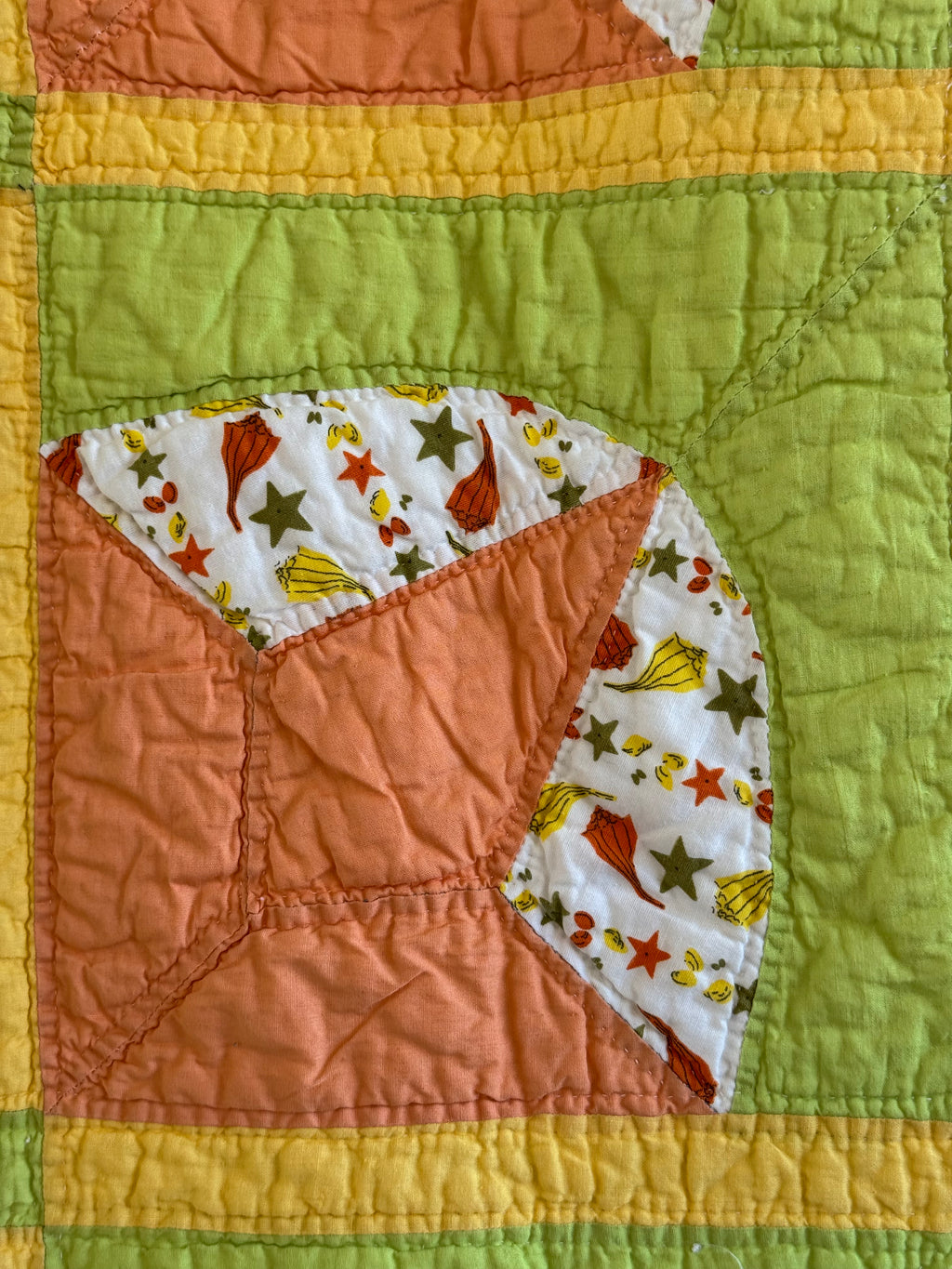 Vintage Orange Peel Quilt