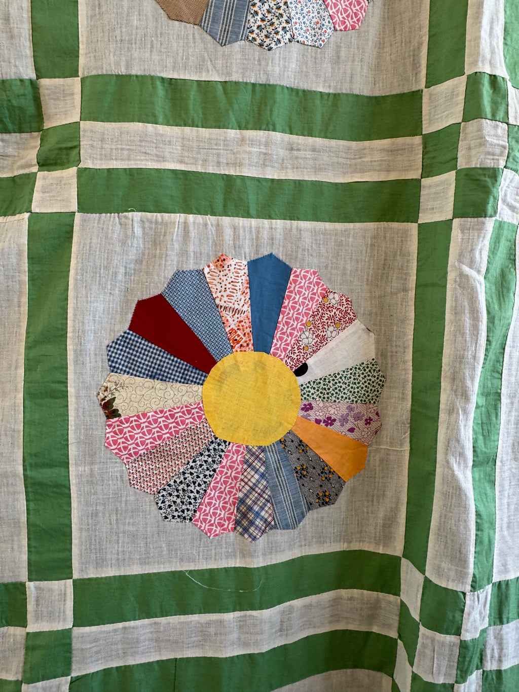 Vintage Pastel Dresden Plate Quilt Top **SOLD**