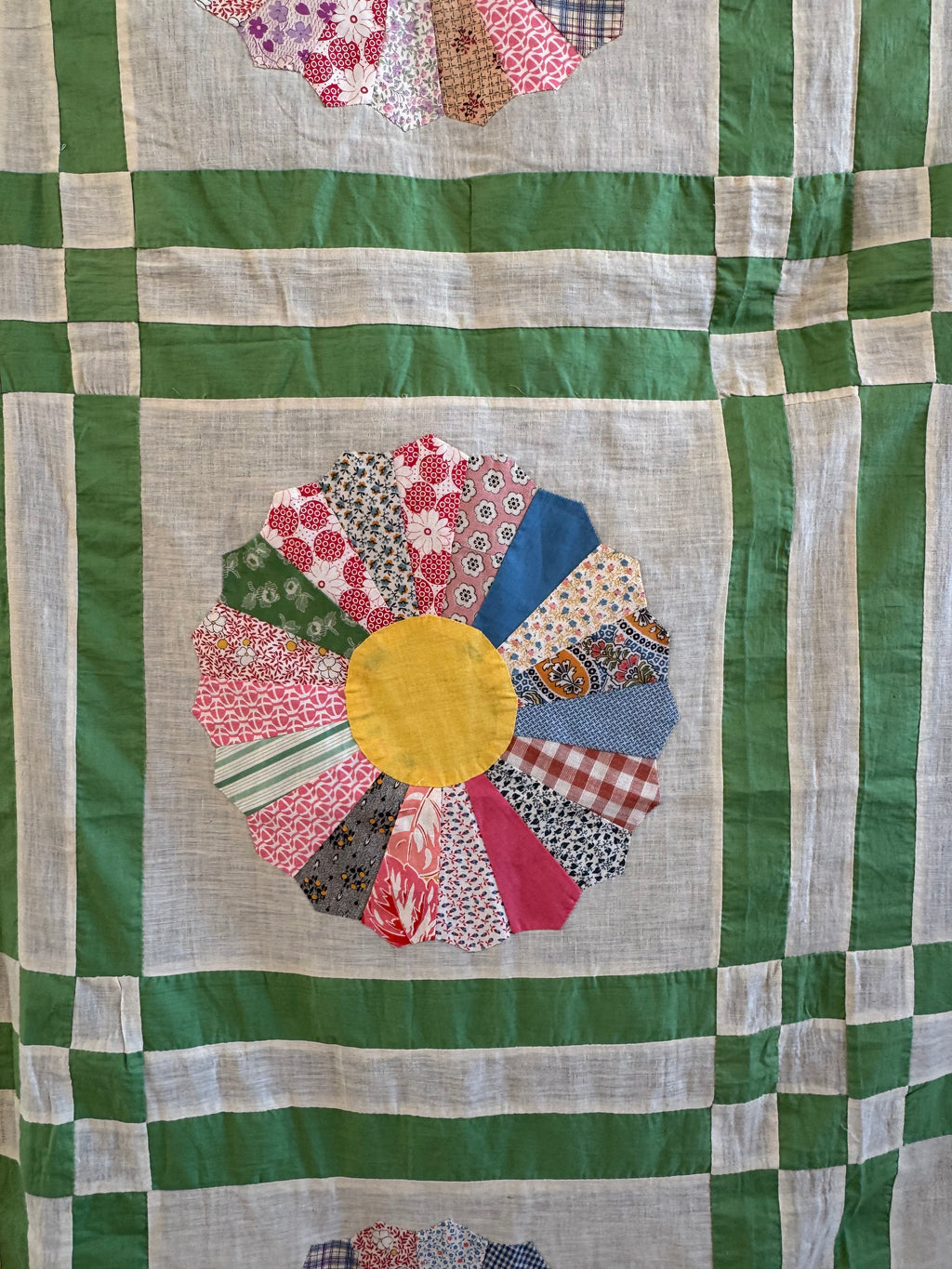 Vintage Pastel Dresden Plate Quilt Top **SOLD**