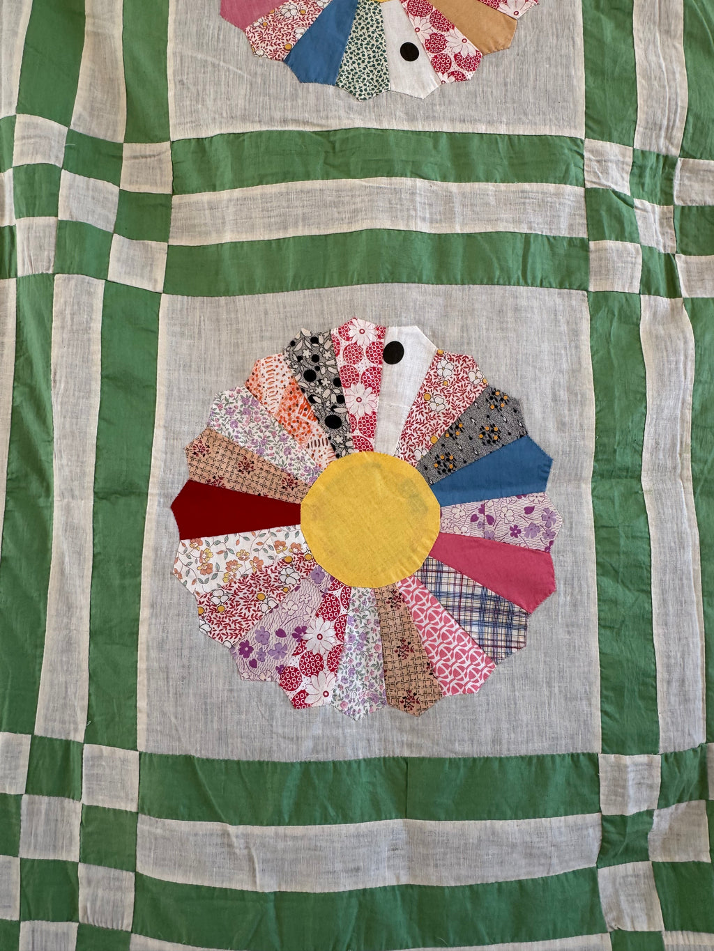 Vintage Pastel Dresden Plate Quilt Top **SOLD**