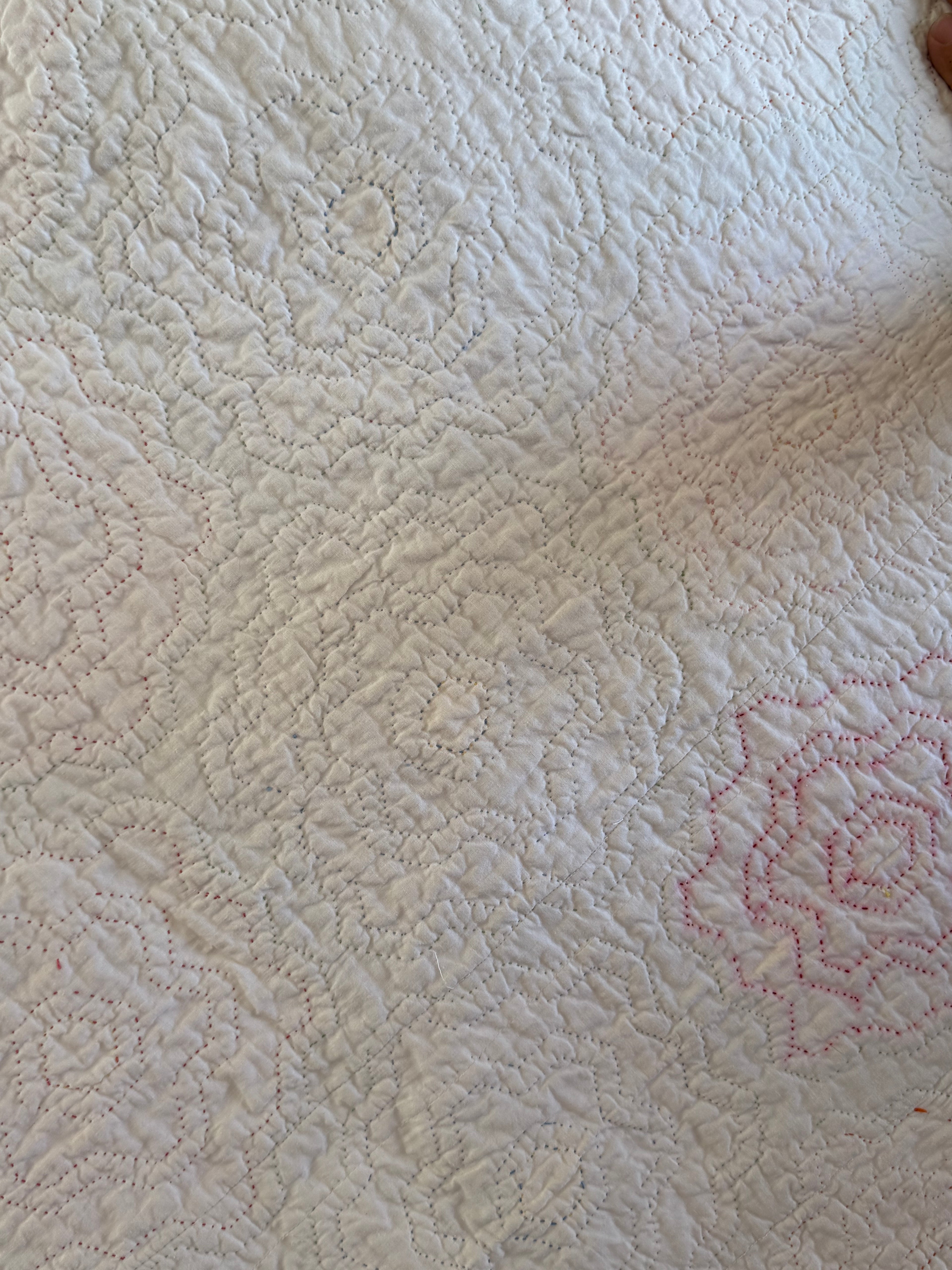 Vintage Nostalgic Grandma's Flower Garden Quilt