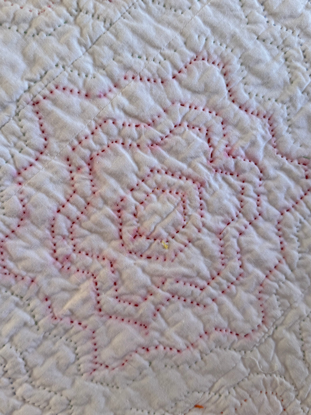 Vintage Nostalgic Grandma's Flower Garden Quilt