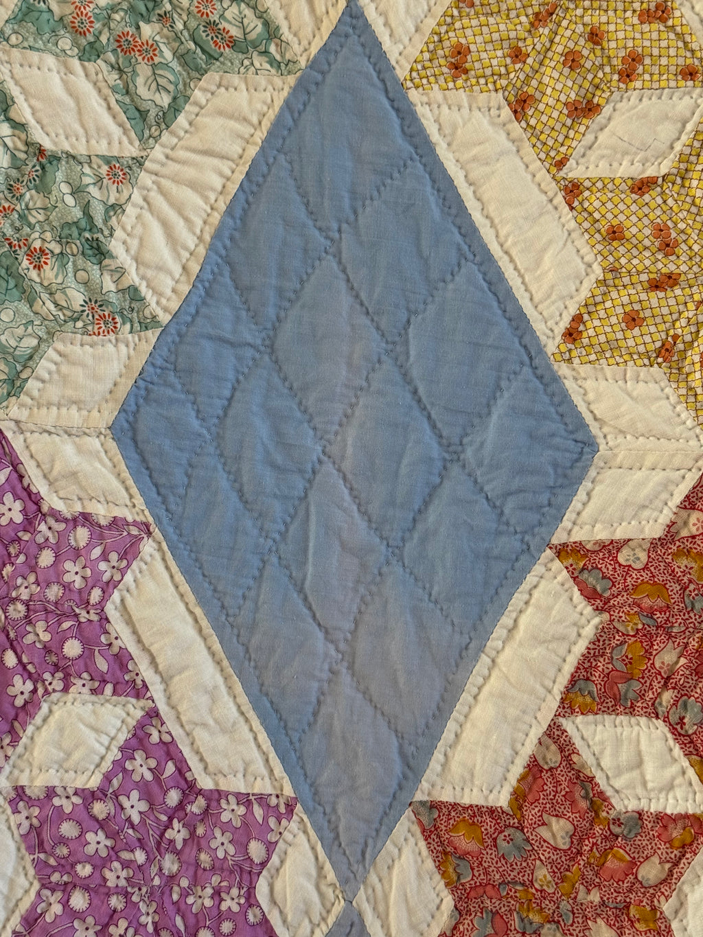 Vintage Blue Seven Sister's Quilt **SOLD**
