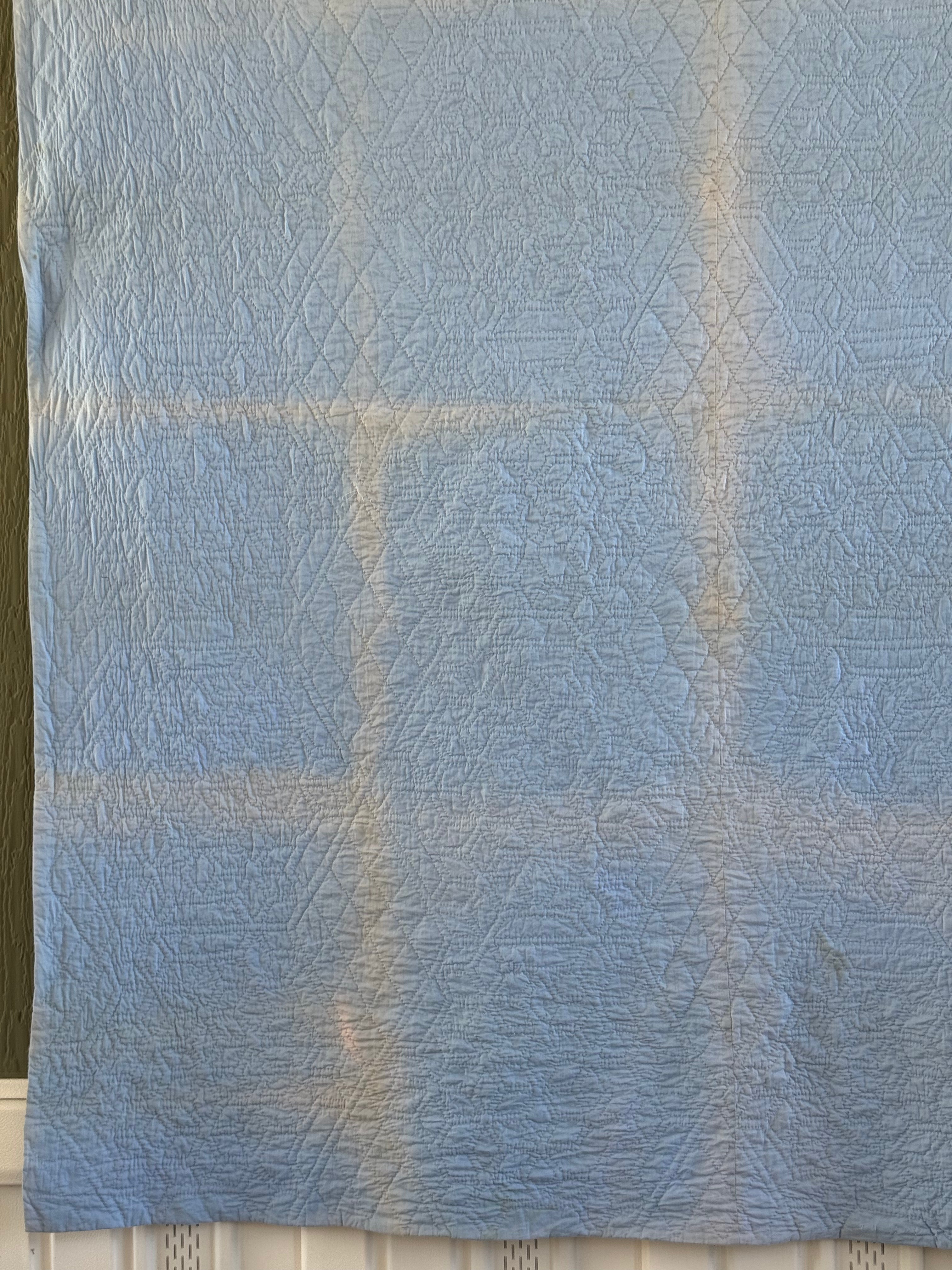 Vintage Blue Seven Sister's Quilt **SOLD**