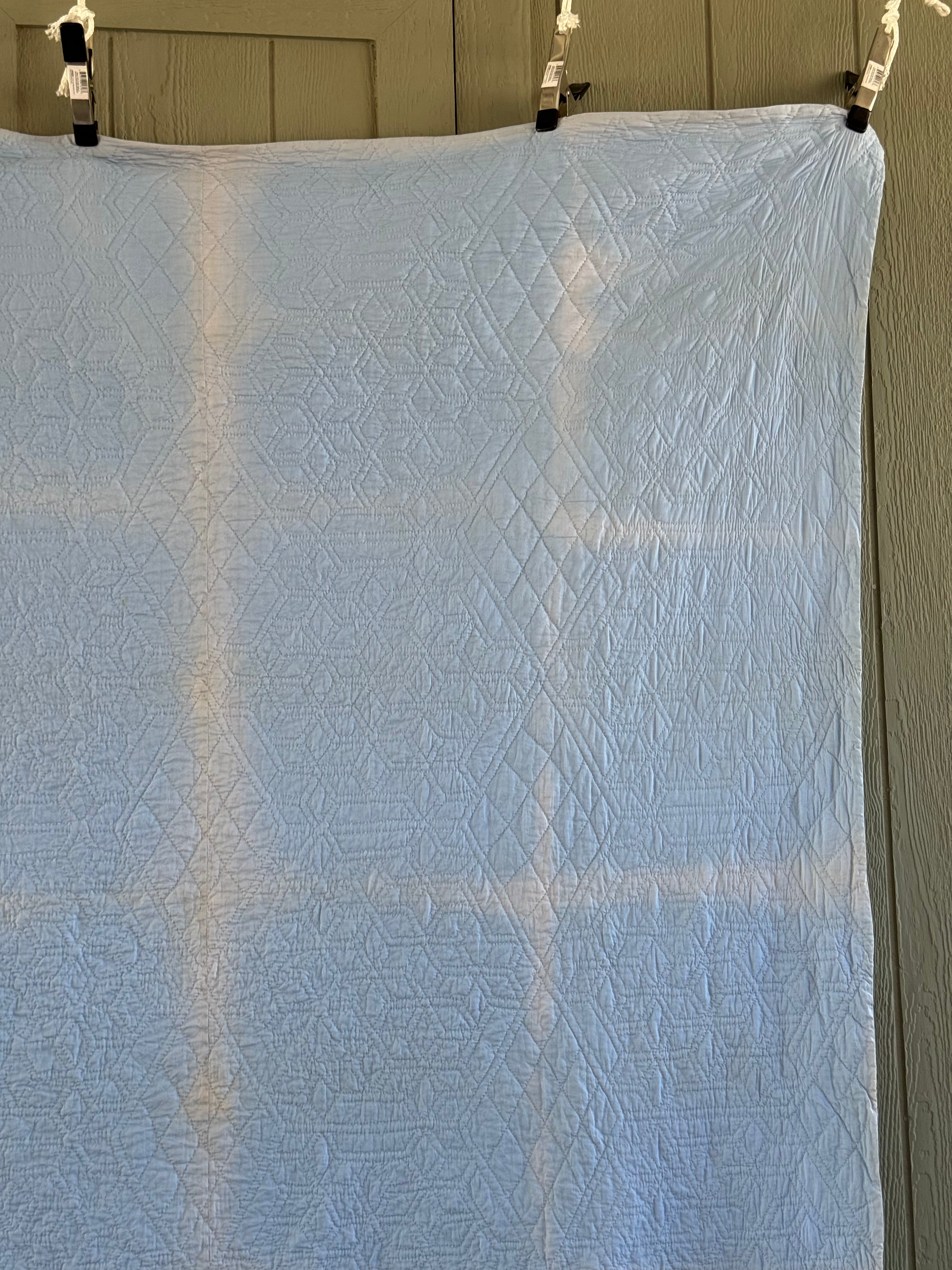 Vintage Blue Seven Sister's Quilt **SOLD**