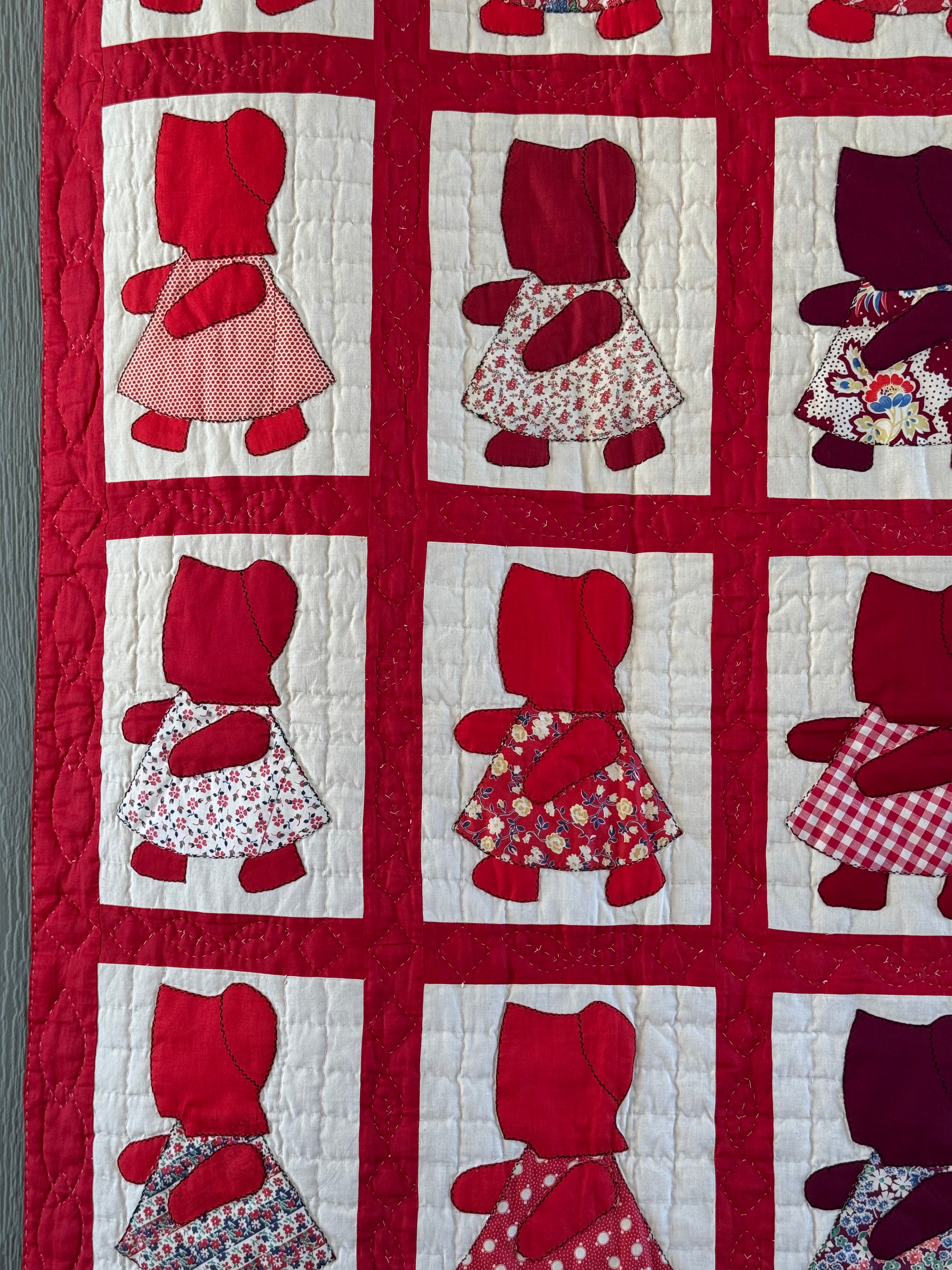 Vintage Red Sunbonnet Sue