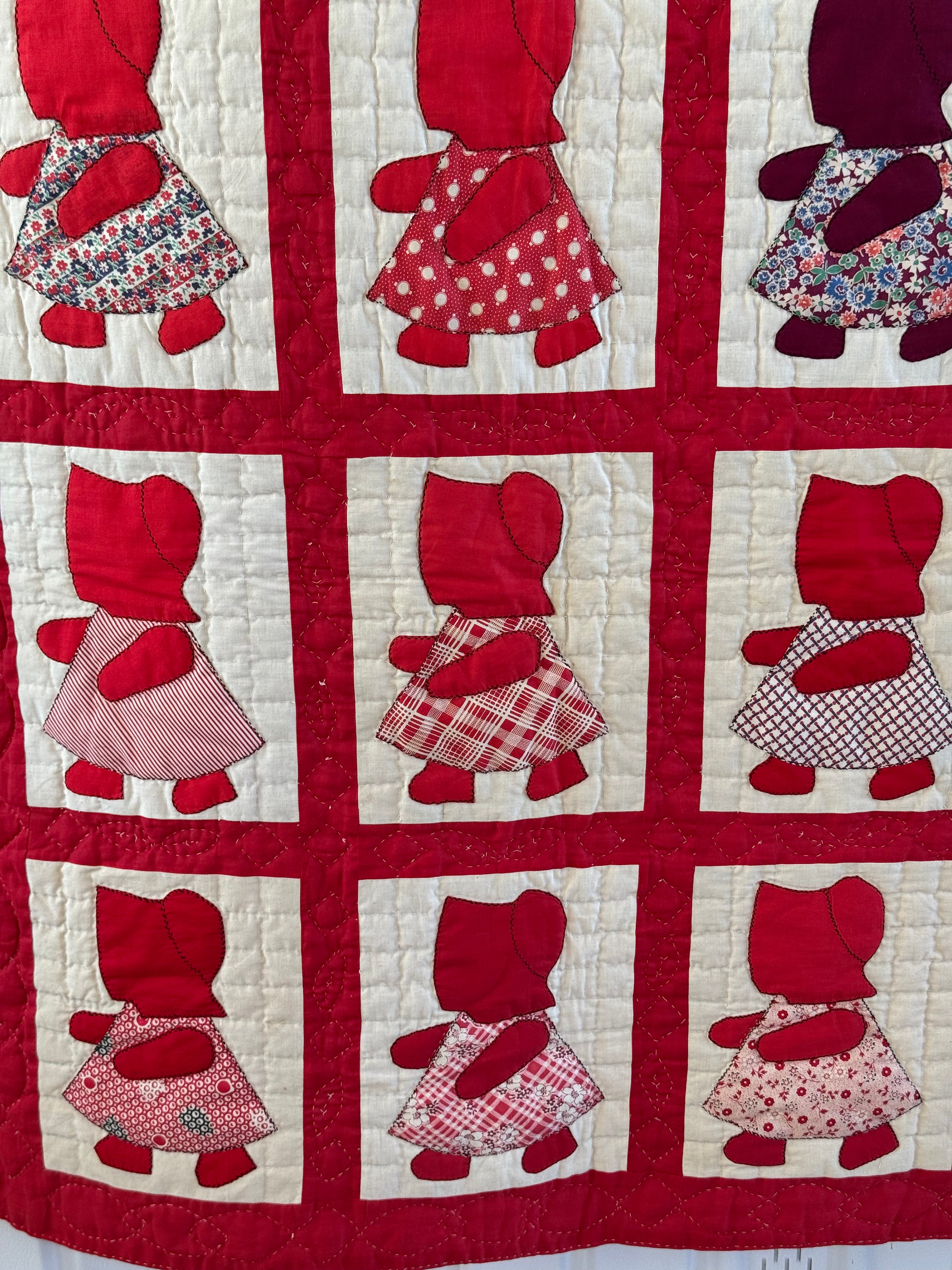 Vintage Red Sunbonnet Sue