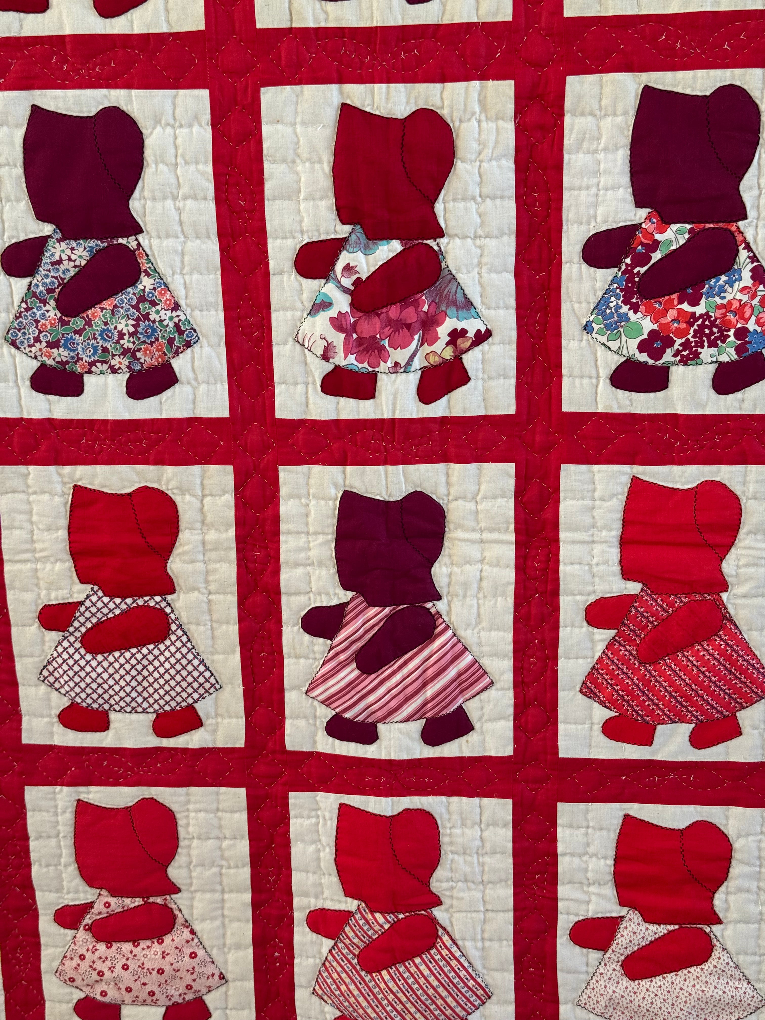 Vintage Red Sunbonnet Sue