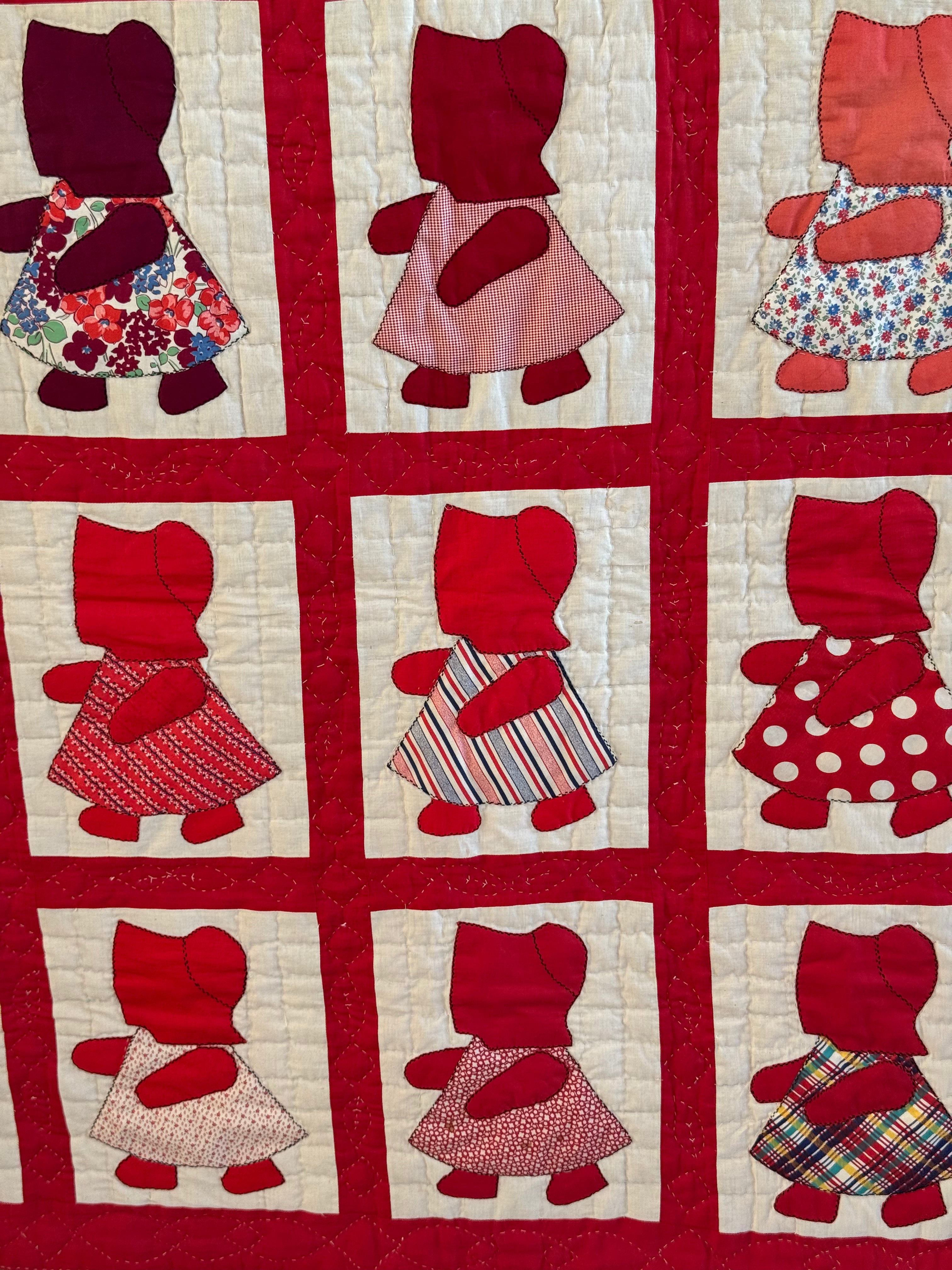 Vintage Red Sunbonnet Sue