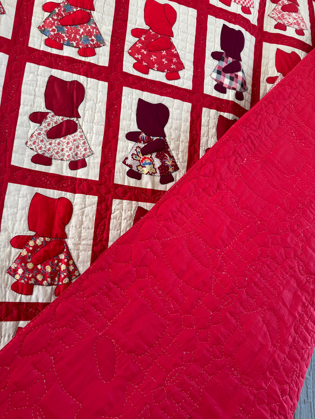 Vintage Red Sunbonnet Sue