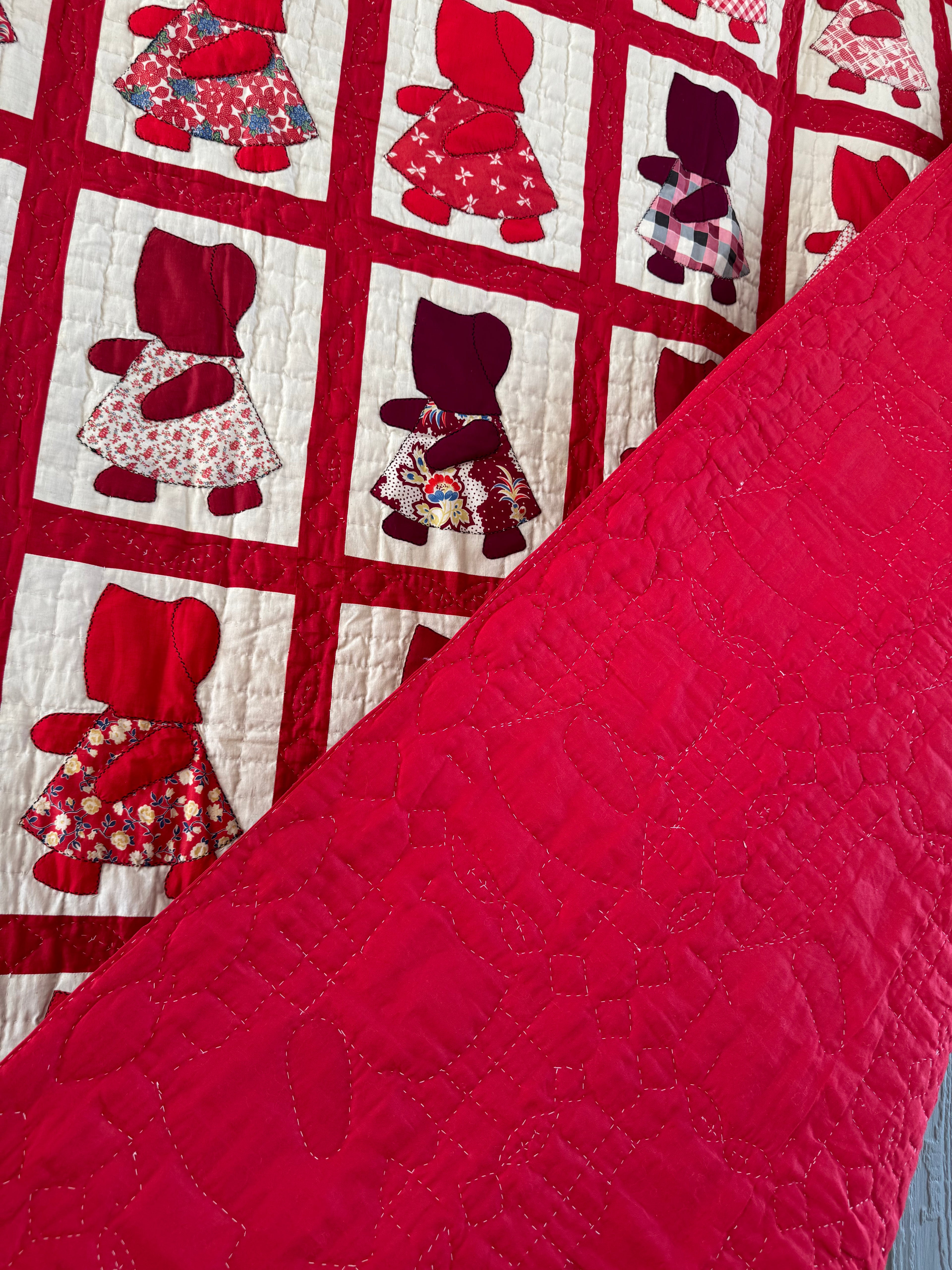 Vintage Red Sunbonnet Sue