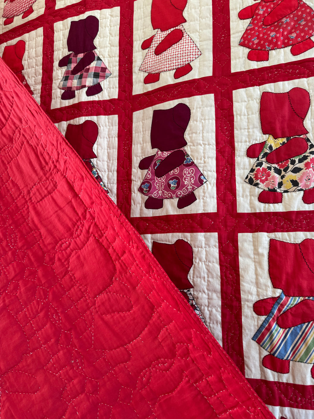 Vintage Red Sunbonnet Sue