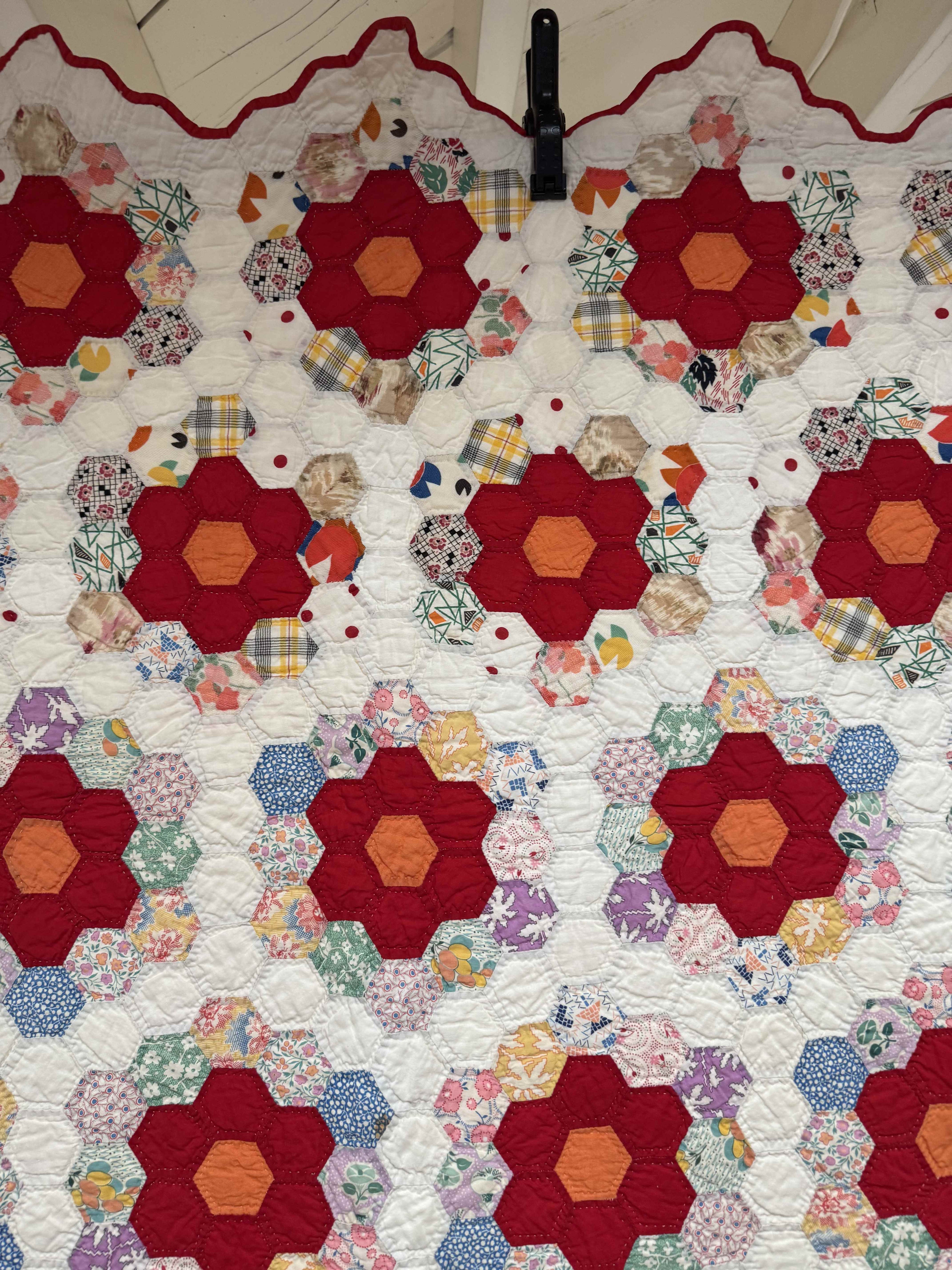 Vintage Quilt Grandmother's Flower Garden