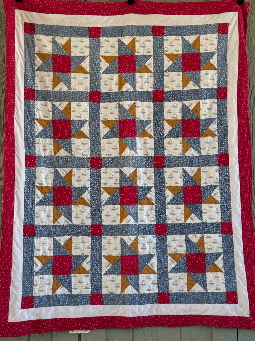 Vintage Ohio Star Quilt