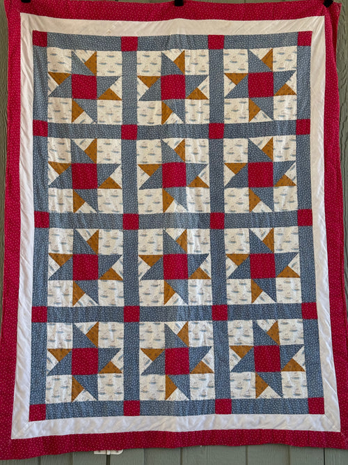 **SOLD Vintage Ohio Star Quilt SOLD**