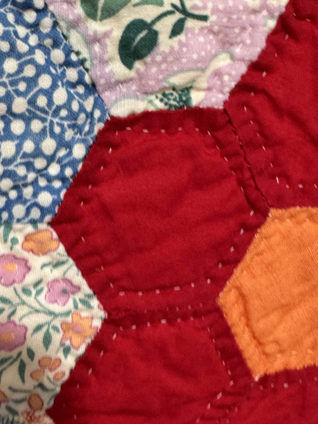 Vintage Quilt Grandmother's Flower Garden