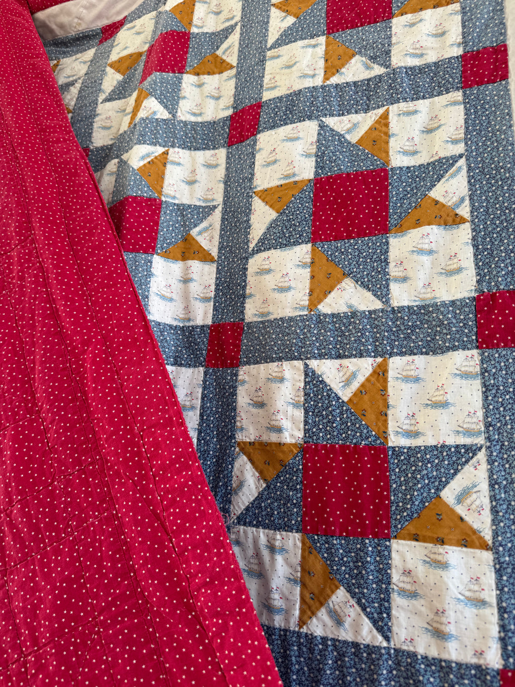 Vintage Ohio Star Quilt