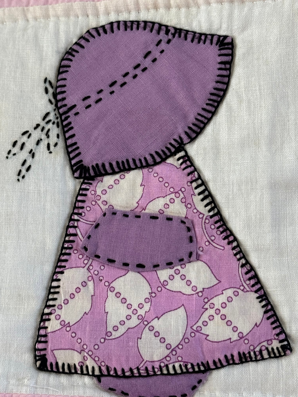 Pink Sunbonnet Sue Baby Quilt **SOLD**