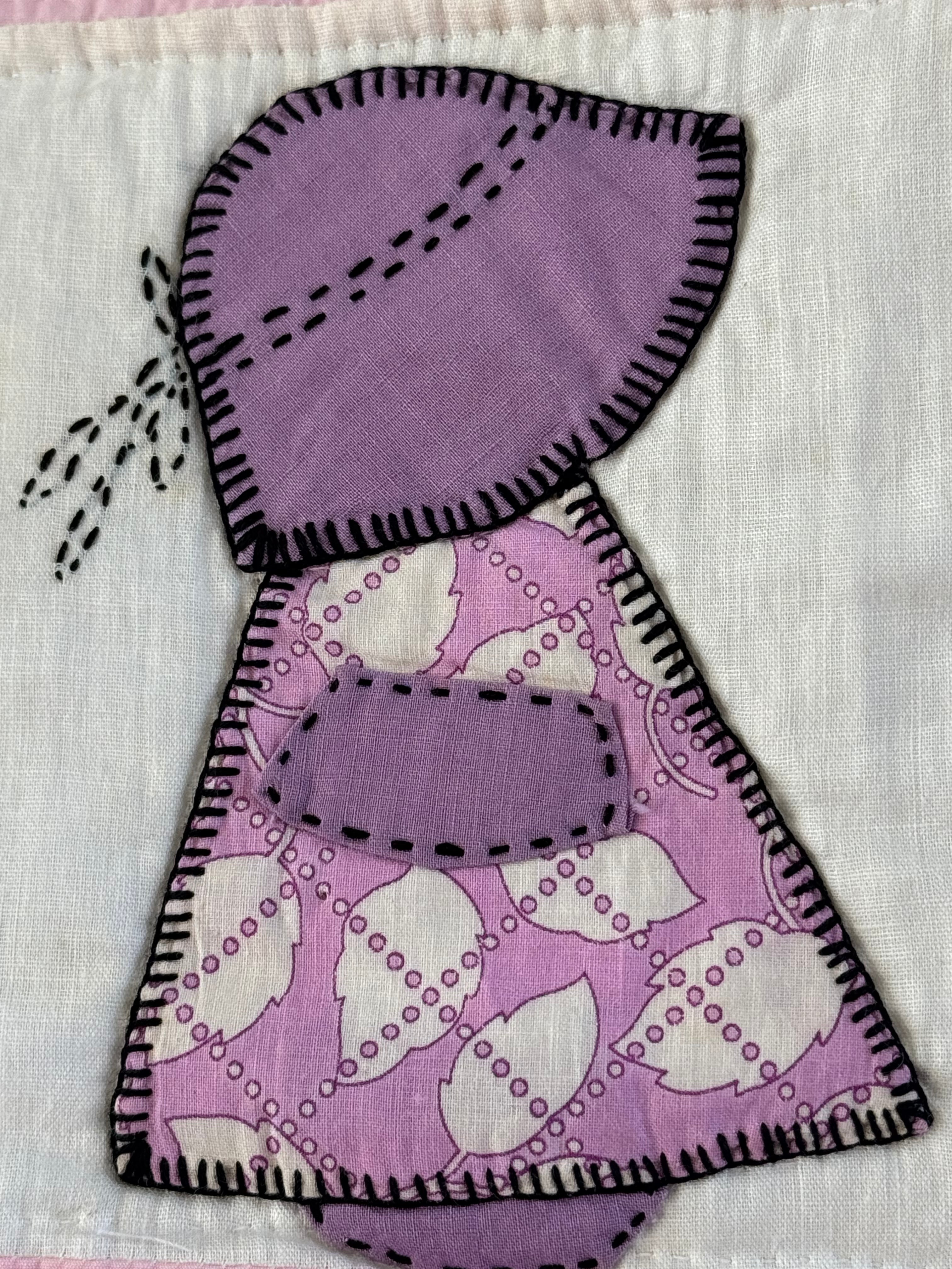 Pink Sunbonnet Sue Baby Quilt **SOLD**