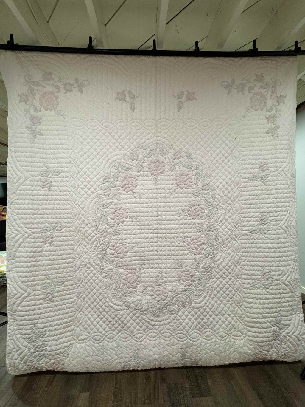 Vintage Quilt Windsor Rose Cross-Stitched Kit Quilt