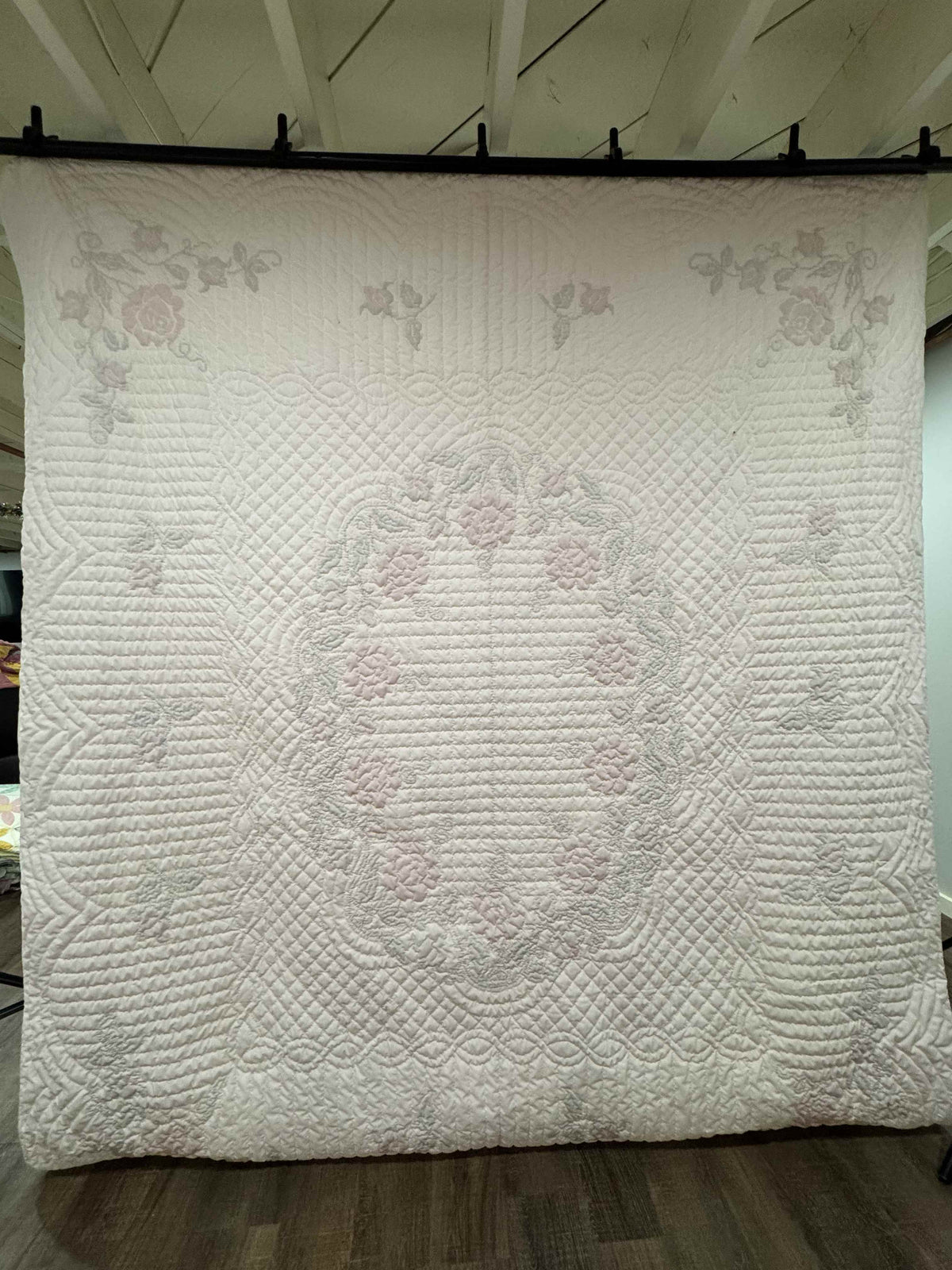 Vintage Quilt Windsor Rose Cross-Stitched Kit Quilt