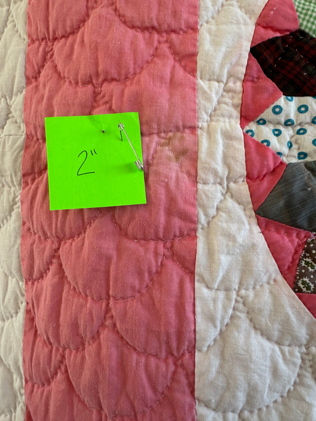 Abbie Cooper's Vintage Dresden Plate Quilt - Dated